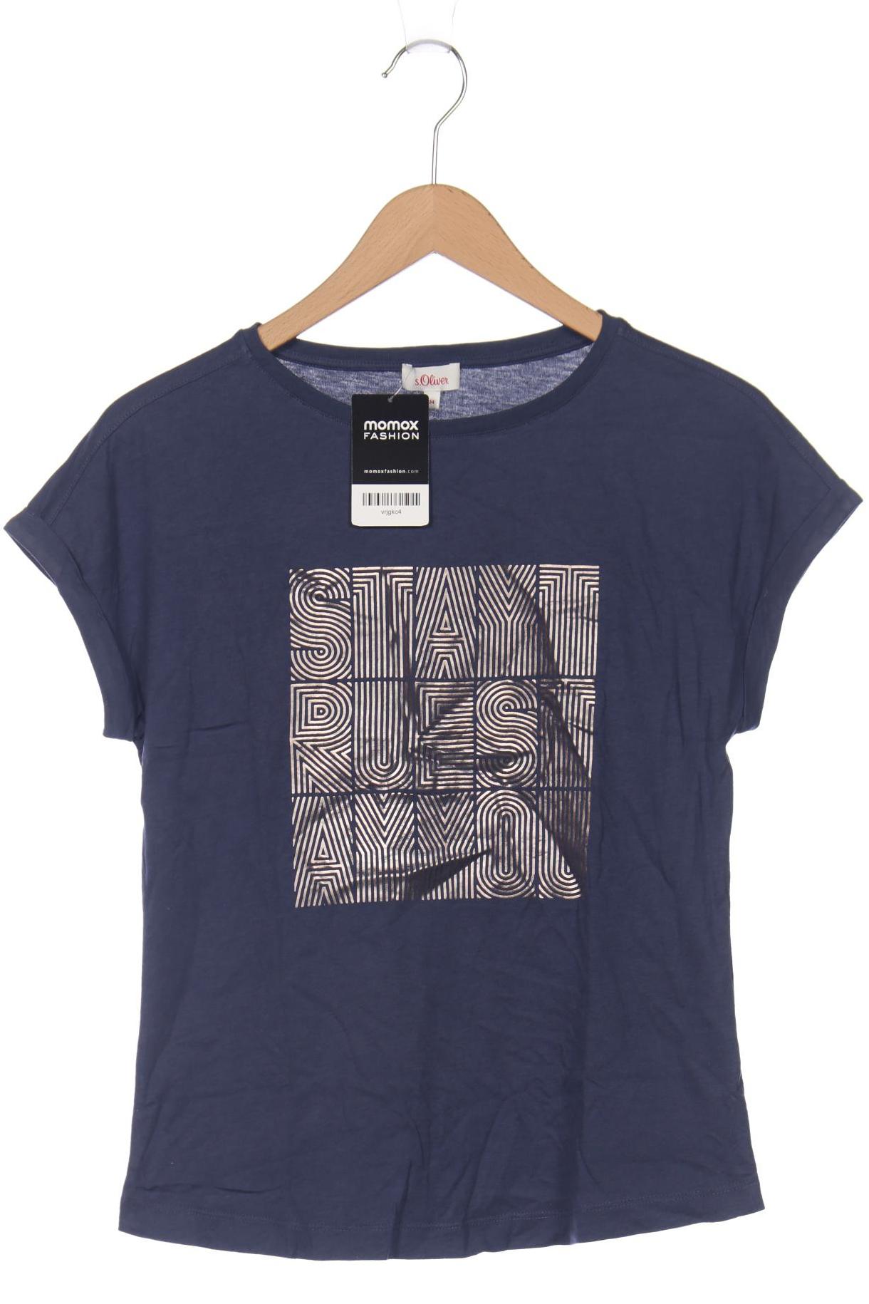 

s.Oliver Selection Damen T-Shirt, marineblau