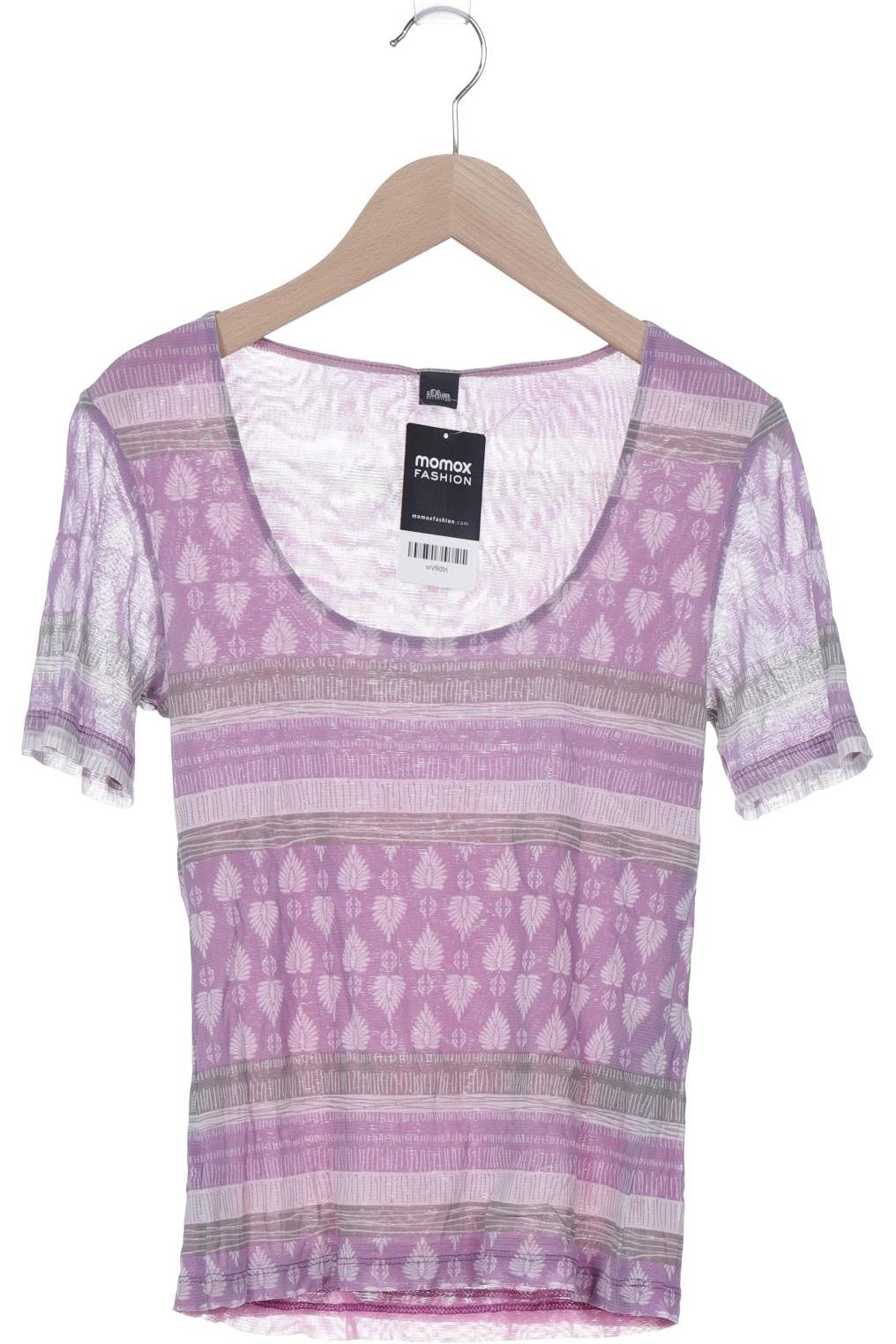 

s.Oliver Selection Damen T-Shirt, flieder, Gr. 36