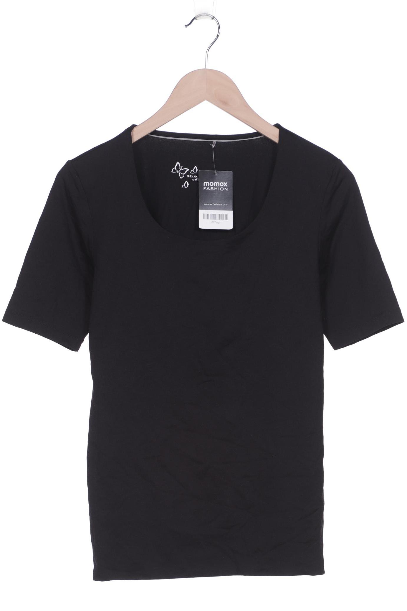 

s.Oliver Selection Damen T-Shirt, schwarz, Gr. 40