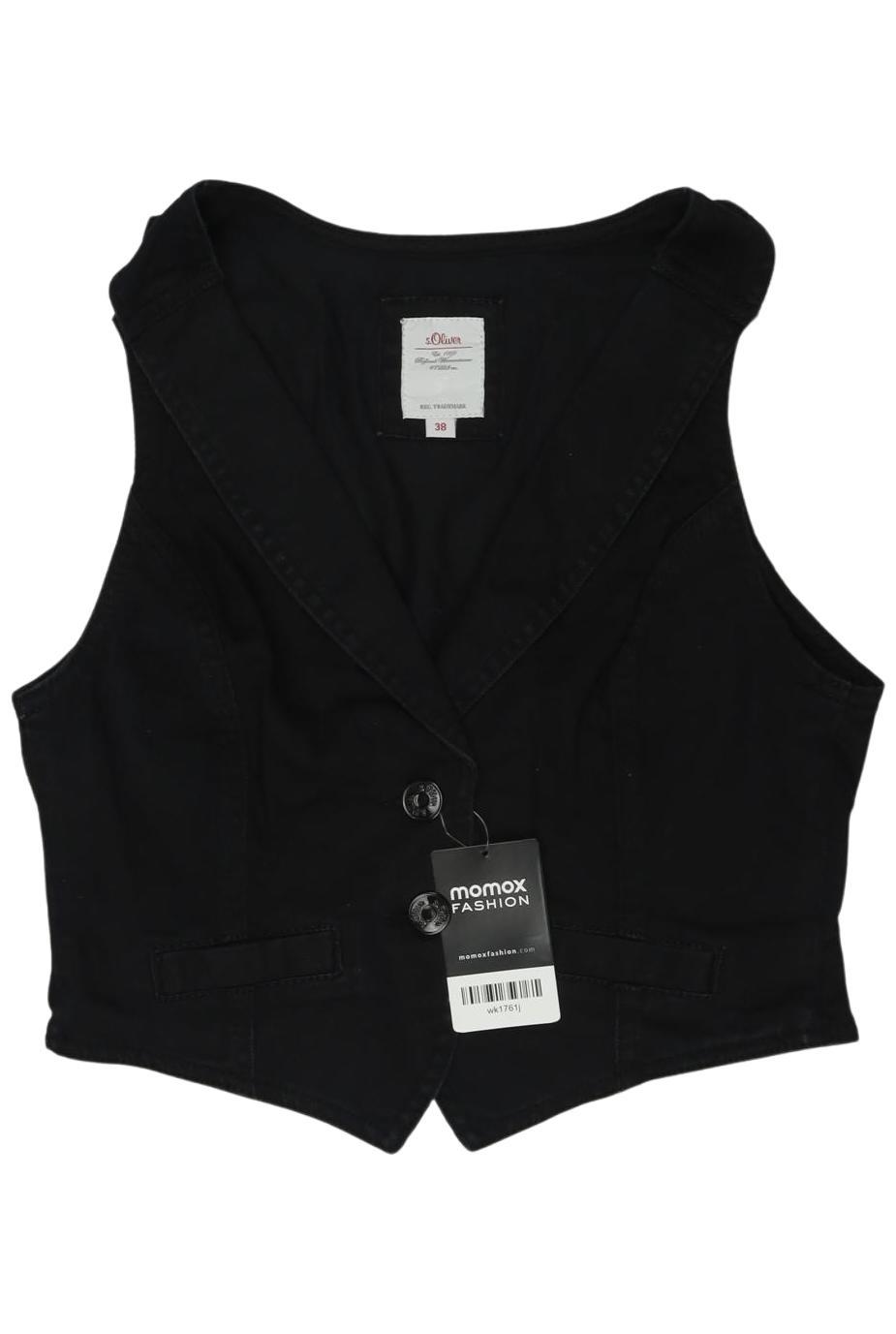 

s.Oliver Selection Damen Weste, schwarz, Gr. 38