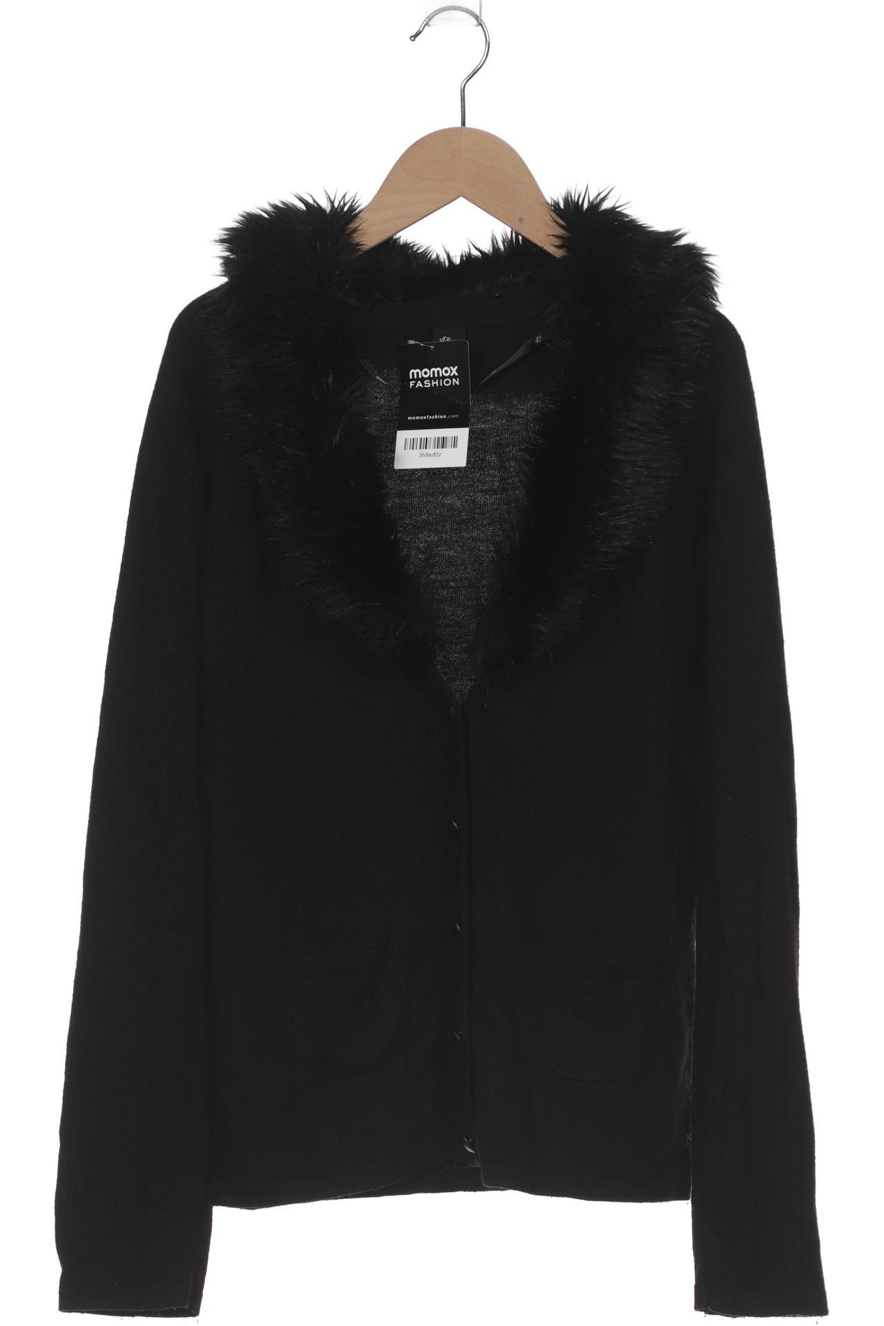 

s.Oliver Selection Damen Strickjacke, schwarz, Gr. 40