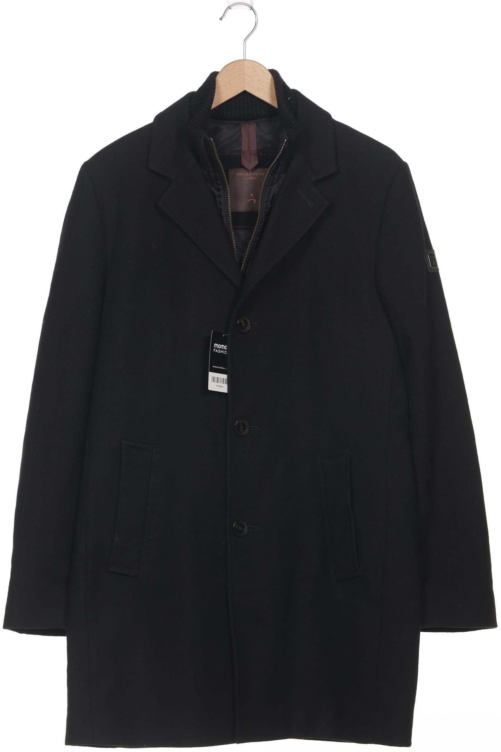 

s.Oliver Selection Herren Mantel, schwarz, Gr. 50
