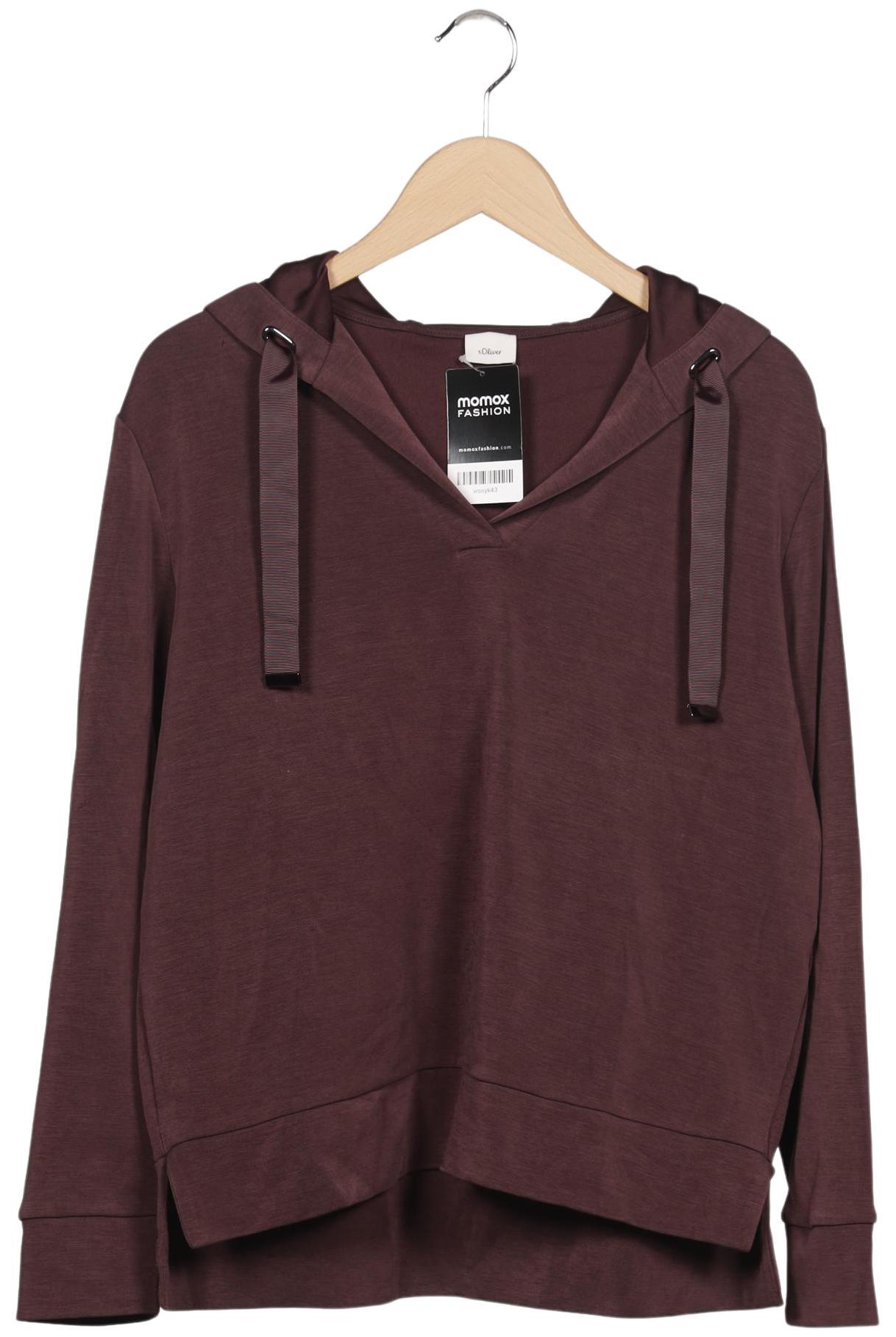 

s.Oliver Selection Damen Kapuzenpullover, bordeaux, Gr. 38