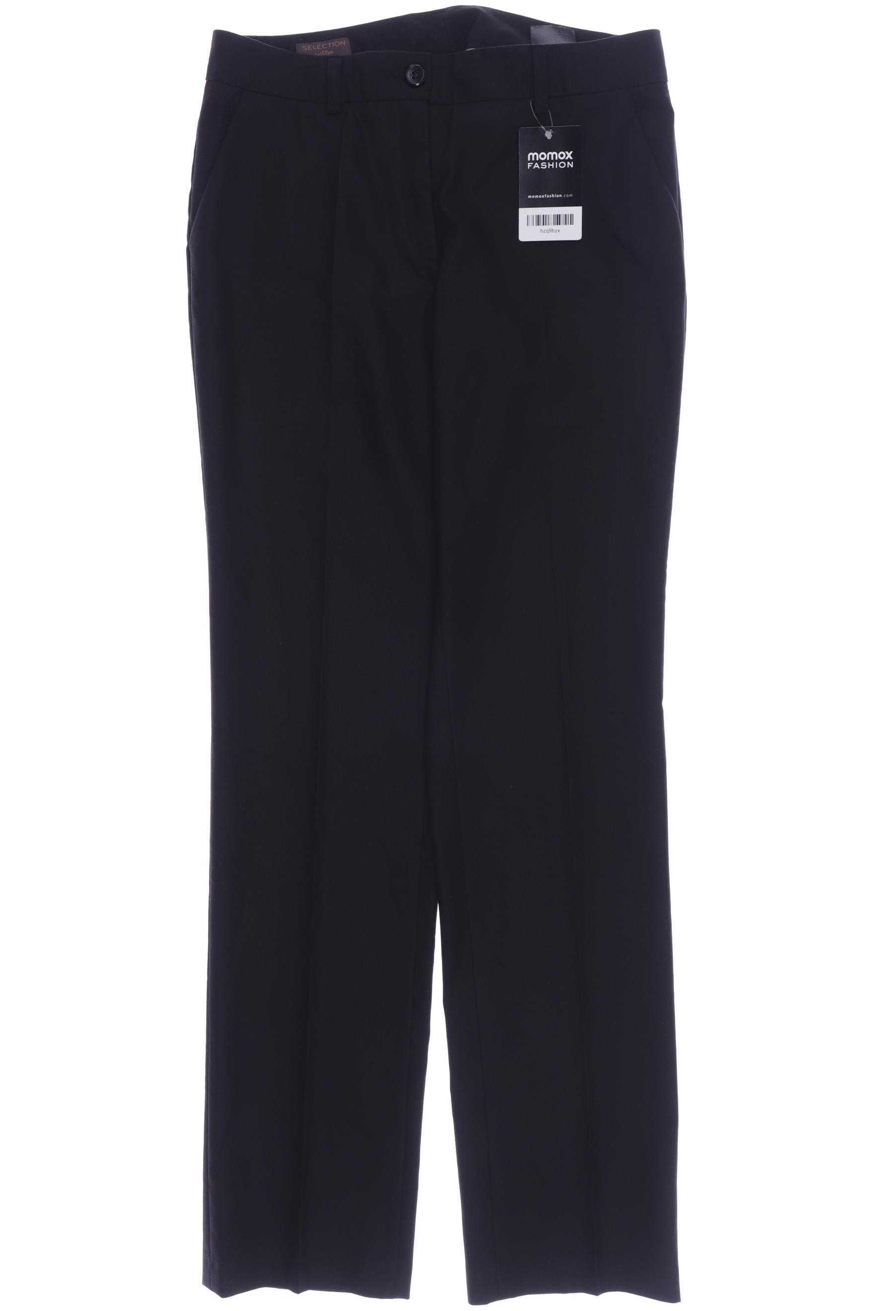 

s.Oliver Selection Damen Stoffhose, schwarz, Gr. 34