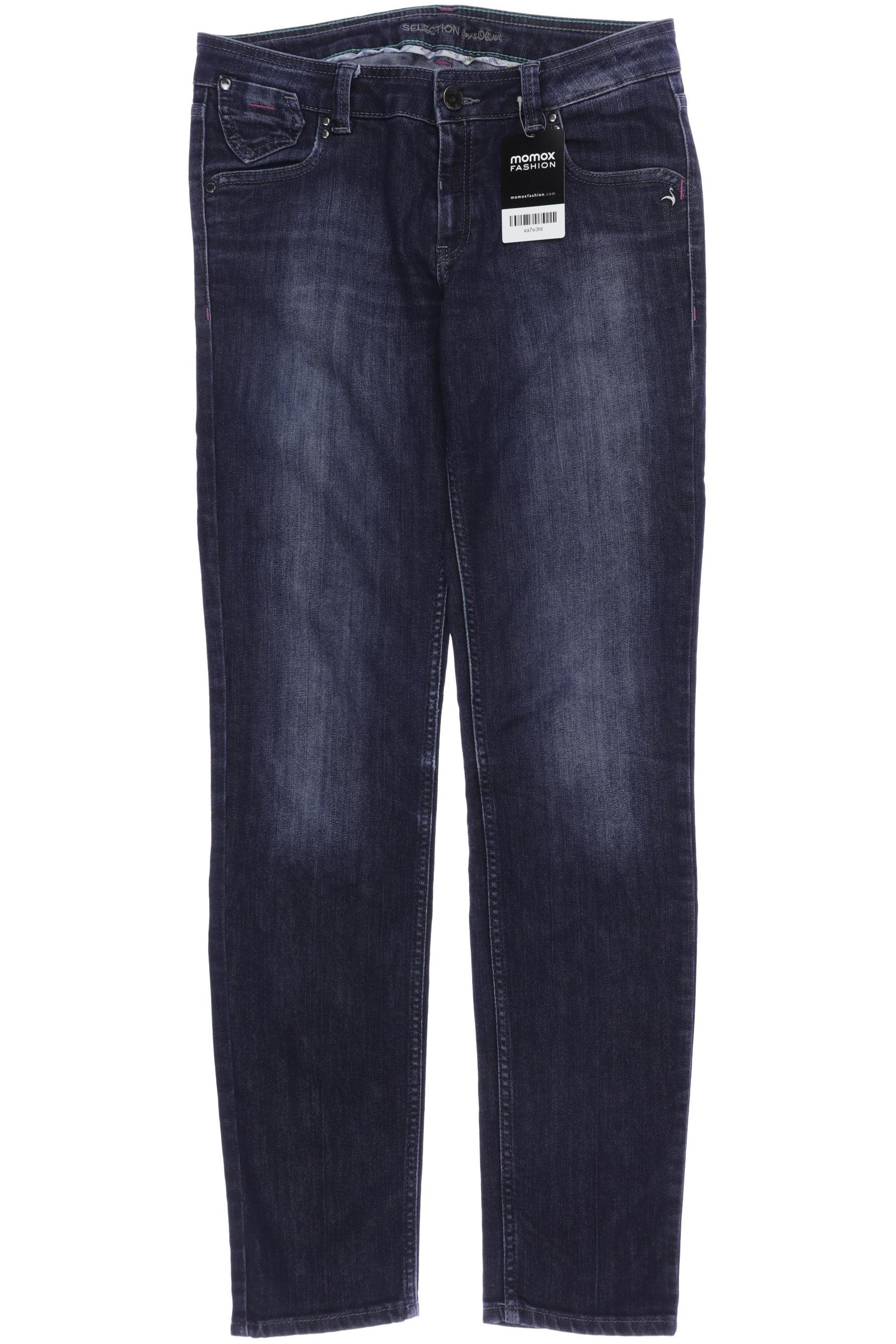 

s.Oliver Selection Damen Jeans, marineblau, Gr. 36
