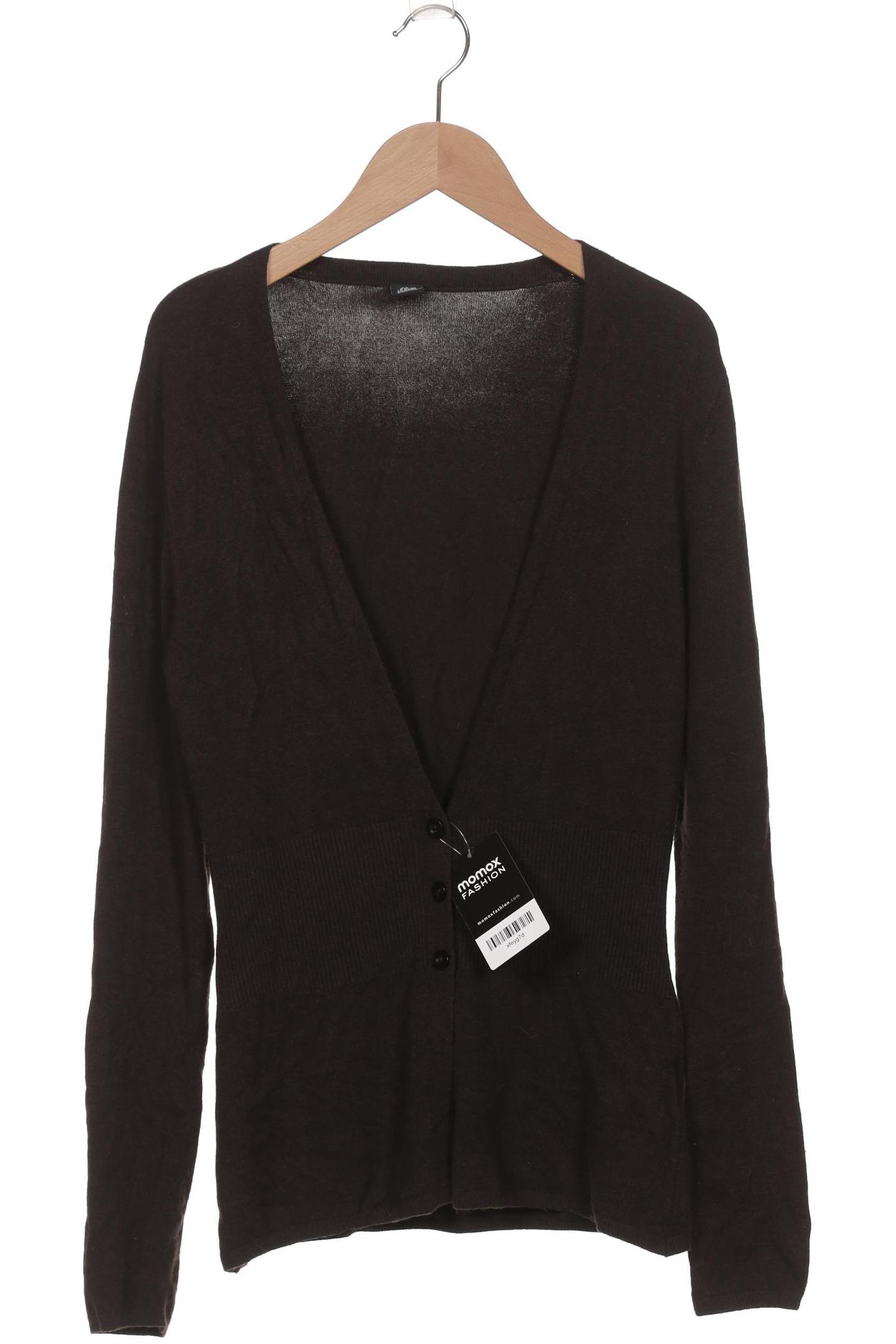 

s.Oliver Selection Damen Strickjacke, schwarz, Gr. 34