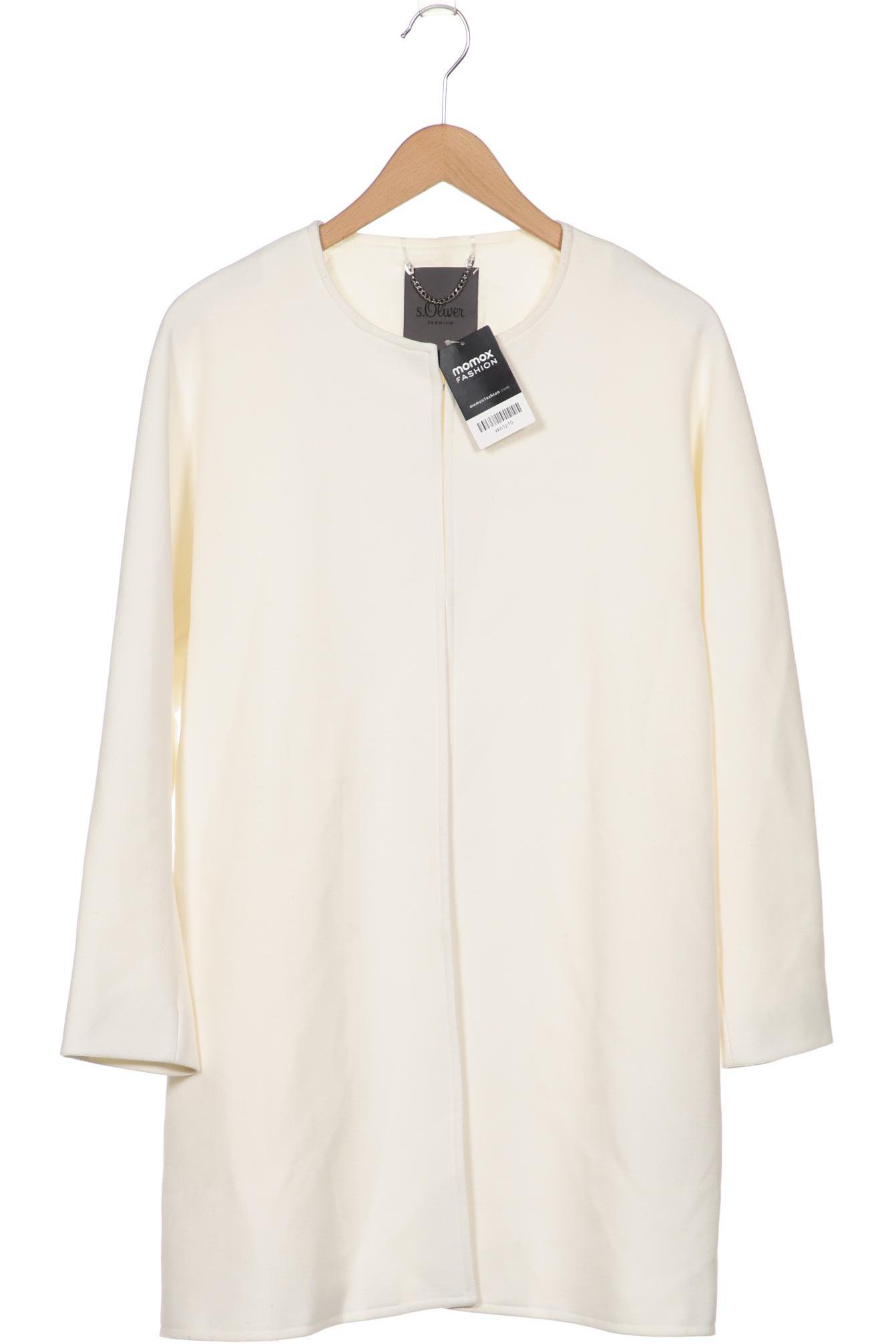 

s.Oliver Selection Damen Mantel, cremeweiß