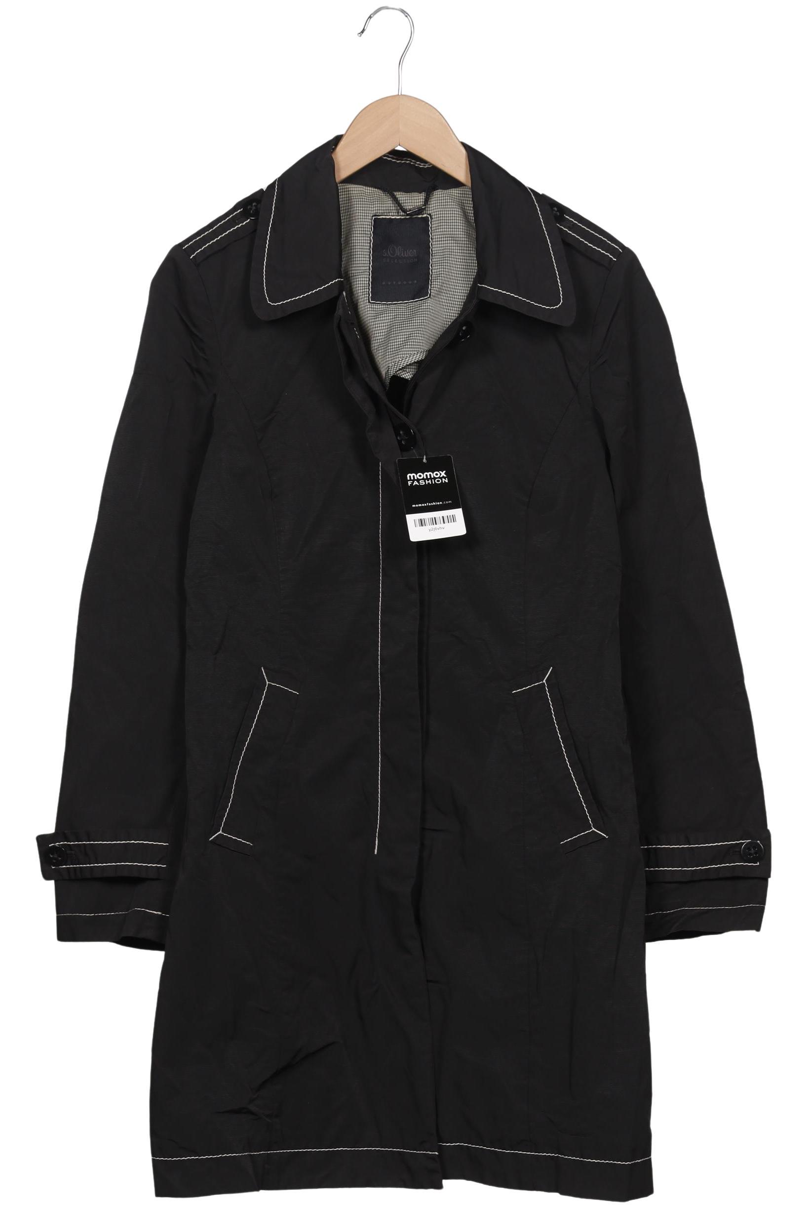 

s.Oliver Selection Damen Mantel, schwarz, Gr. 40