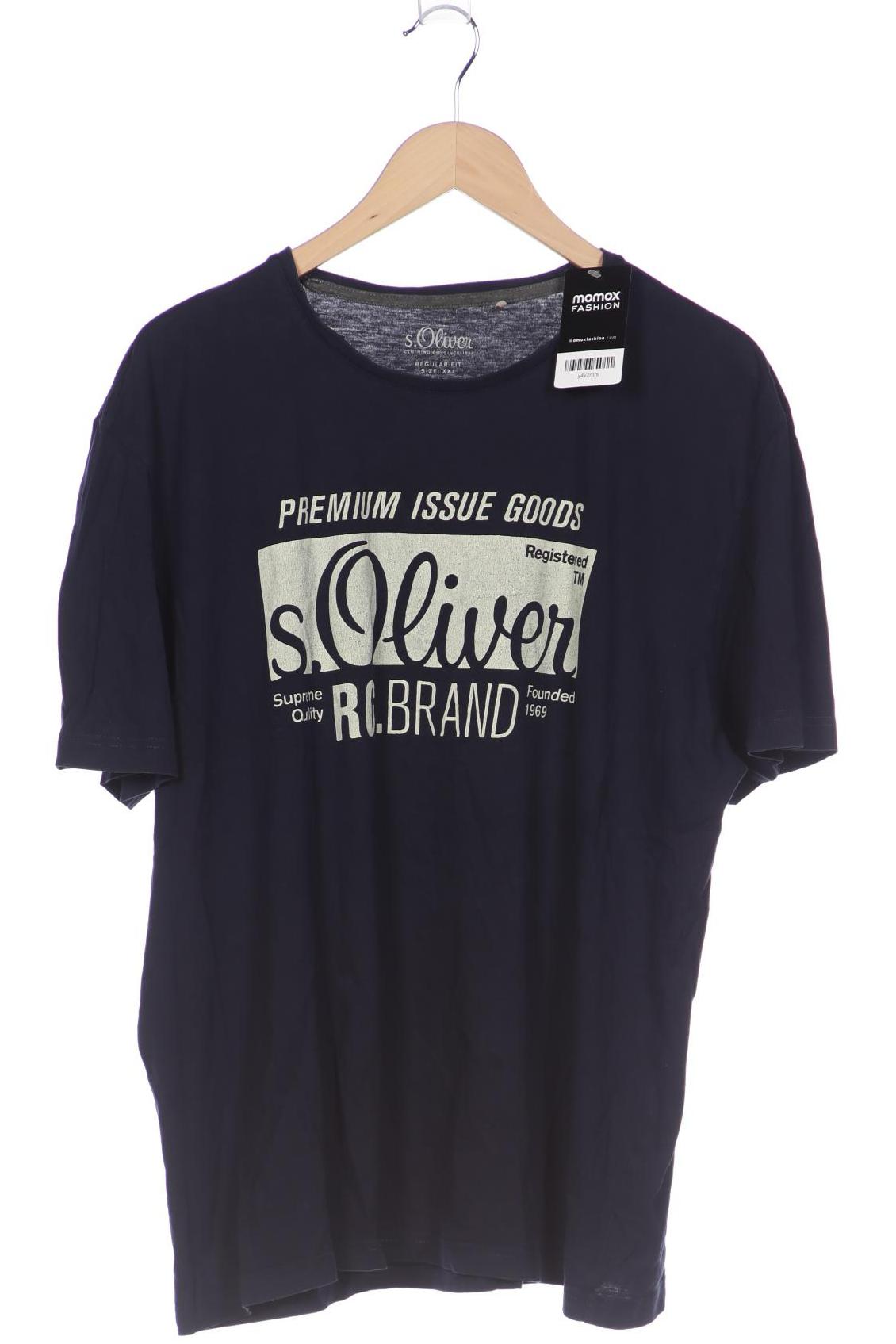 

s.Oliver Selection Herren T-Shirt, marineblau