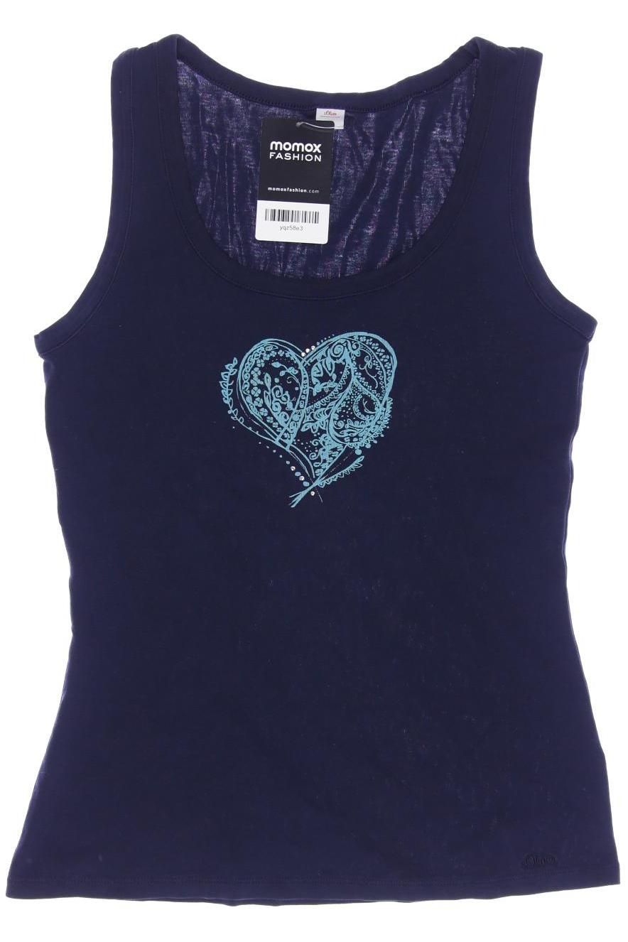 

s.Oliver Selection Damen Top, marineblau