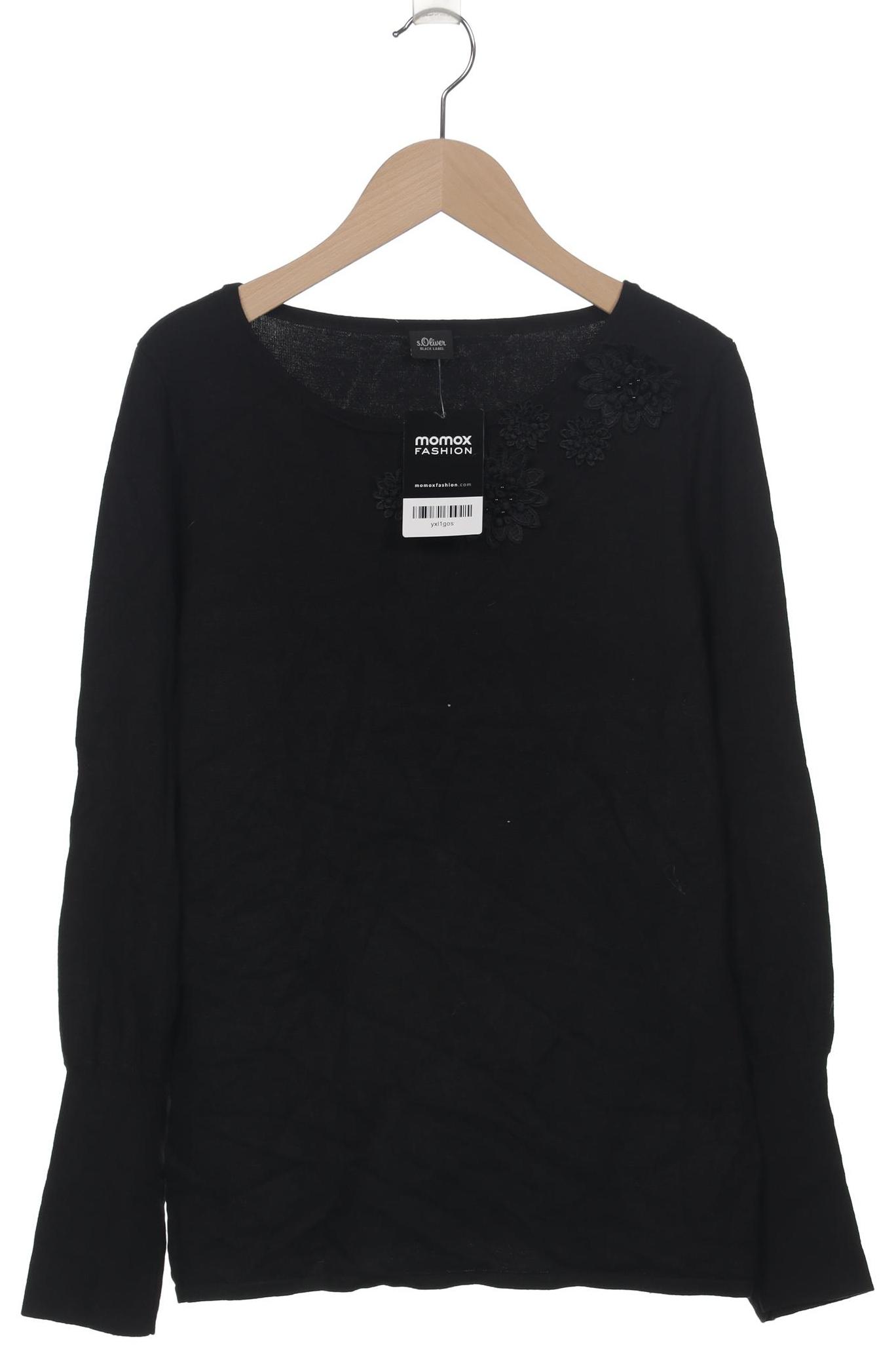 

s.Oliver Selection Damen Pullover, schwarz, Gr. 36