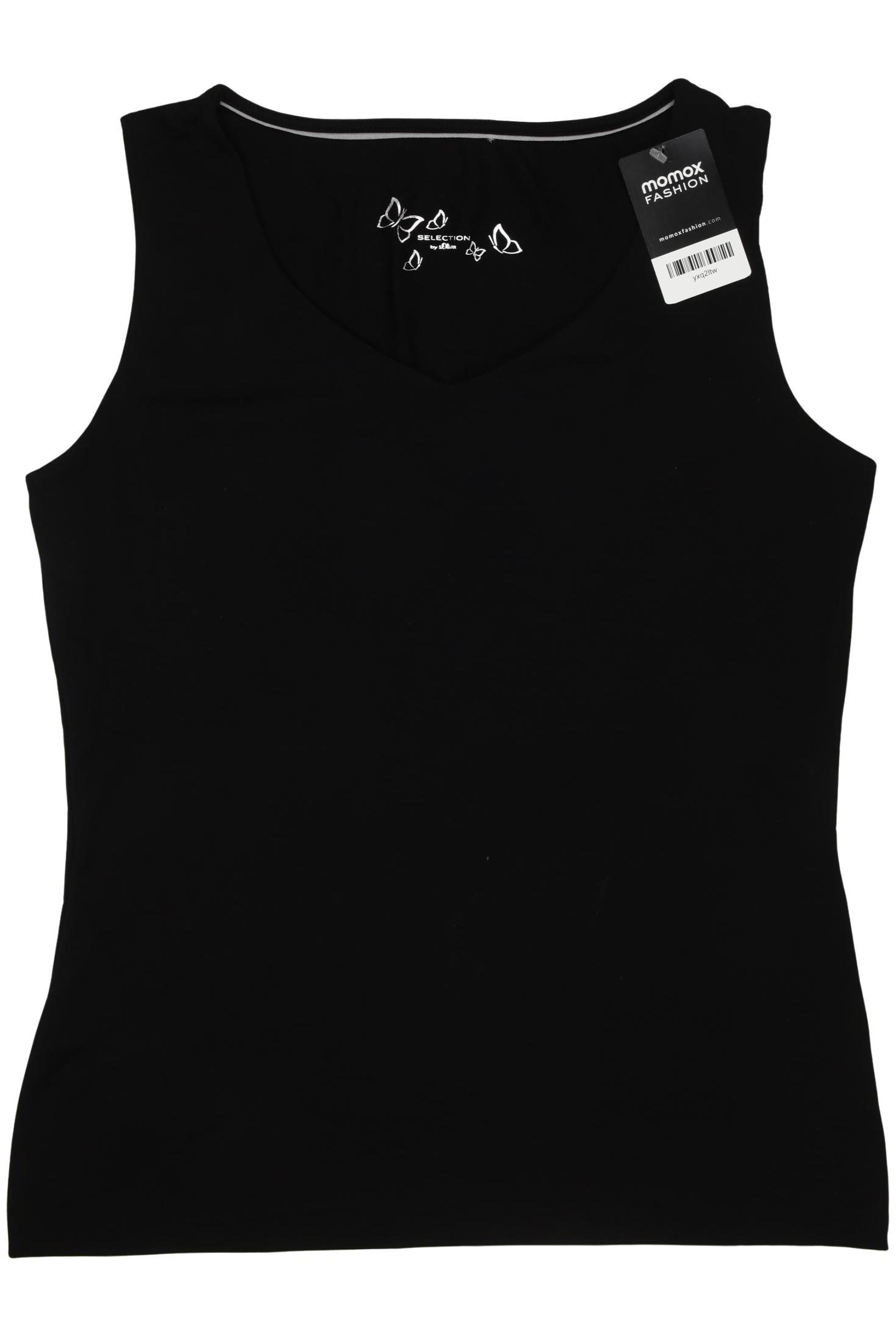 

s.Oliver Selection Damen Top, schwarz, Gr. 42