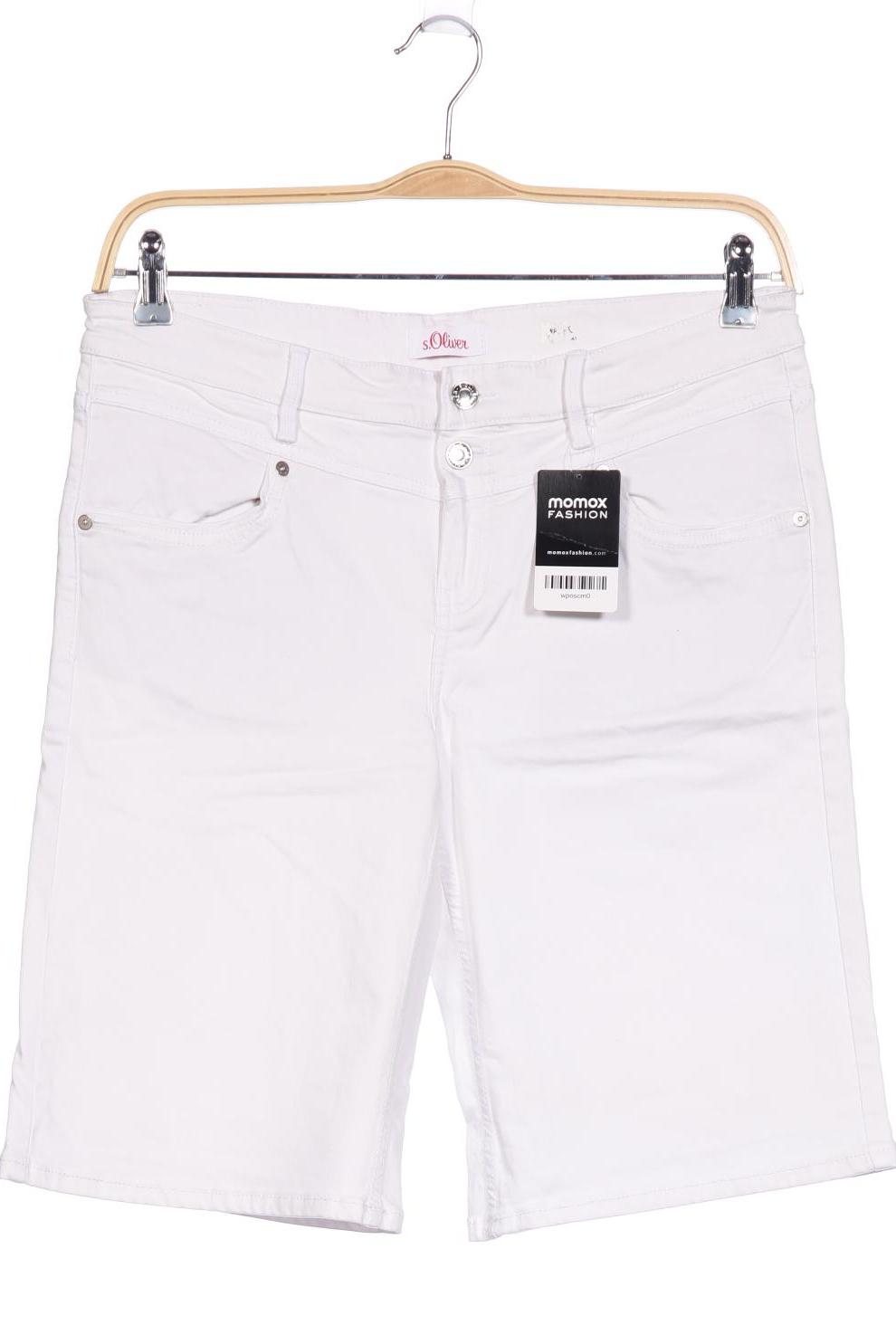 

s.Oliver Selection Damen Shorts, weiß, Gr. 40