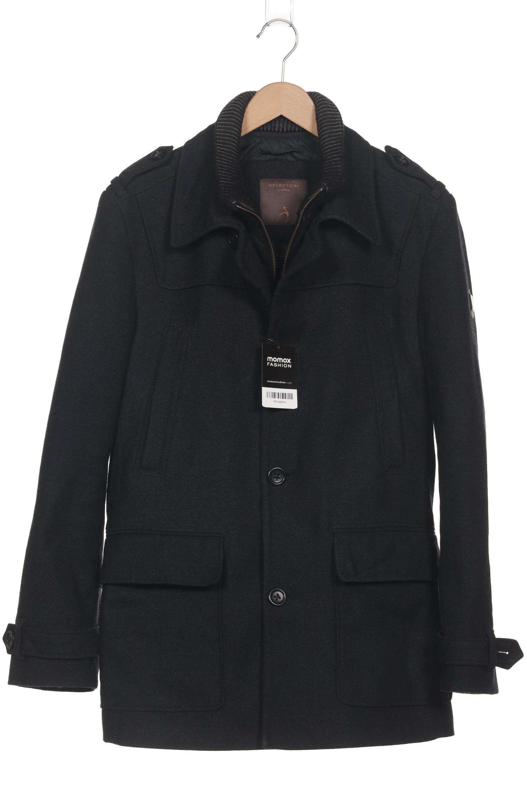

s.Oliver Selection Herren Mantel, marineblau, Gr. 48