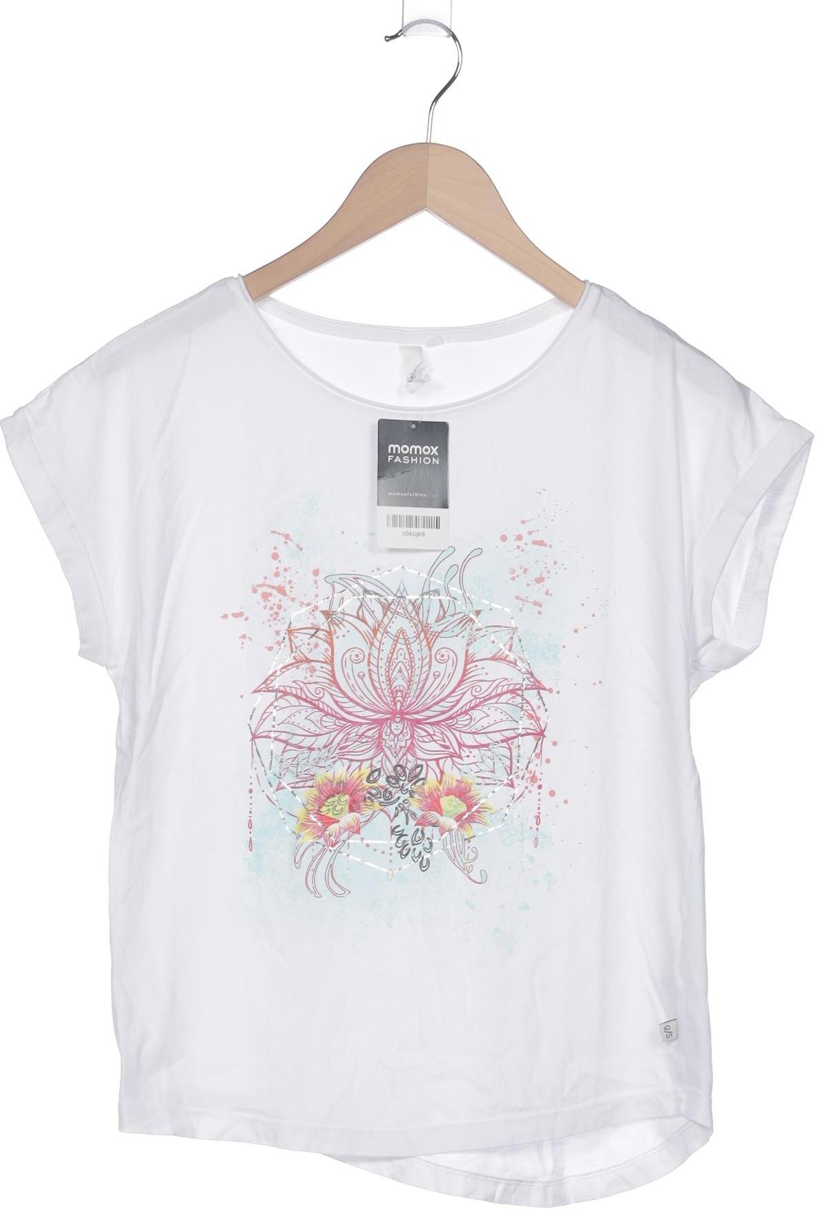 

s.Oliver Selection Damen T-Shirt, weiß, Gr. 36