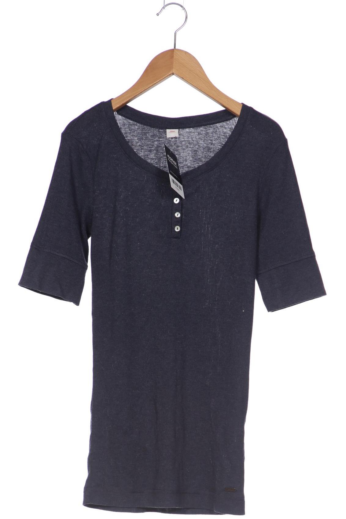 

s.Oliver Selection Damen T-Shirt, blau, Gr. 38