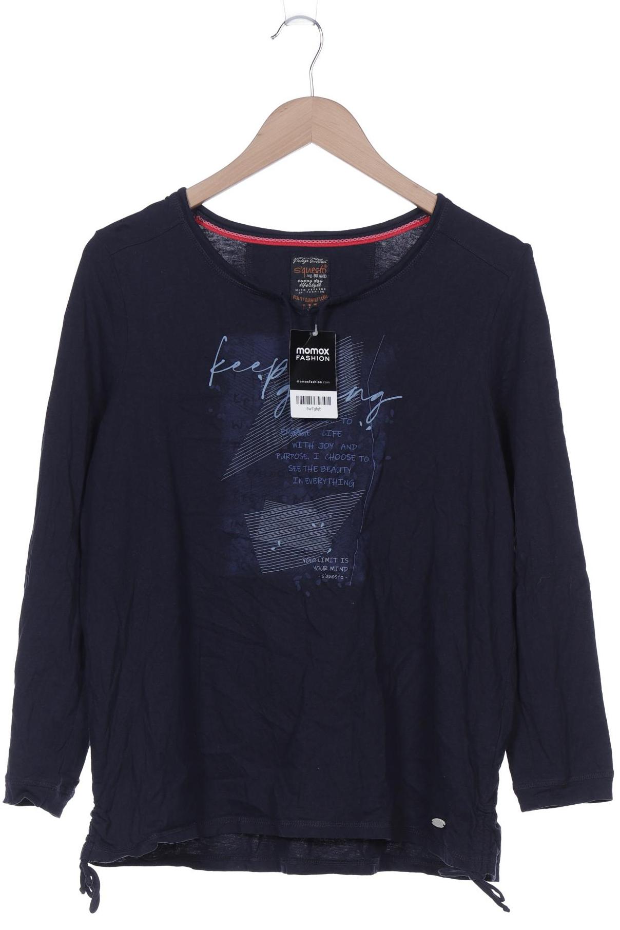 

s questo Damen Langarmshirt, marineblau, Gr. 44