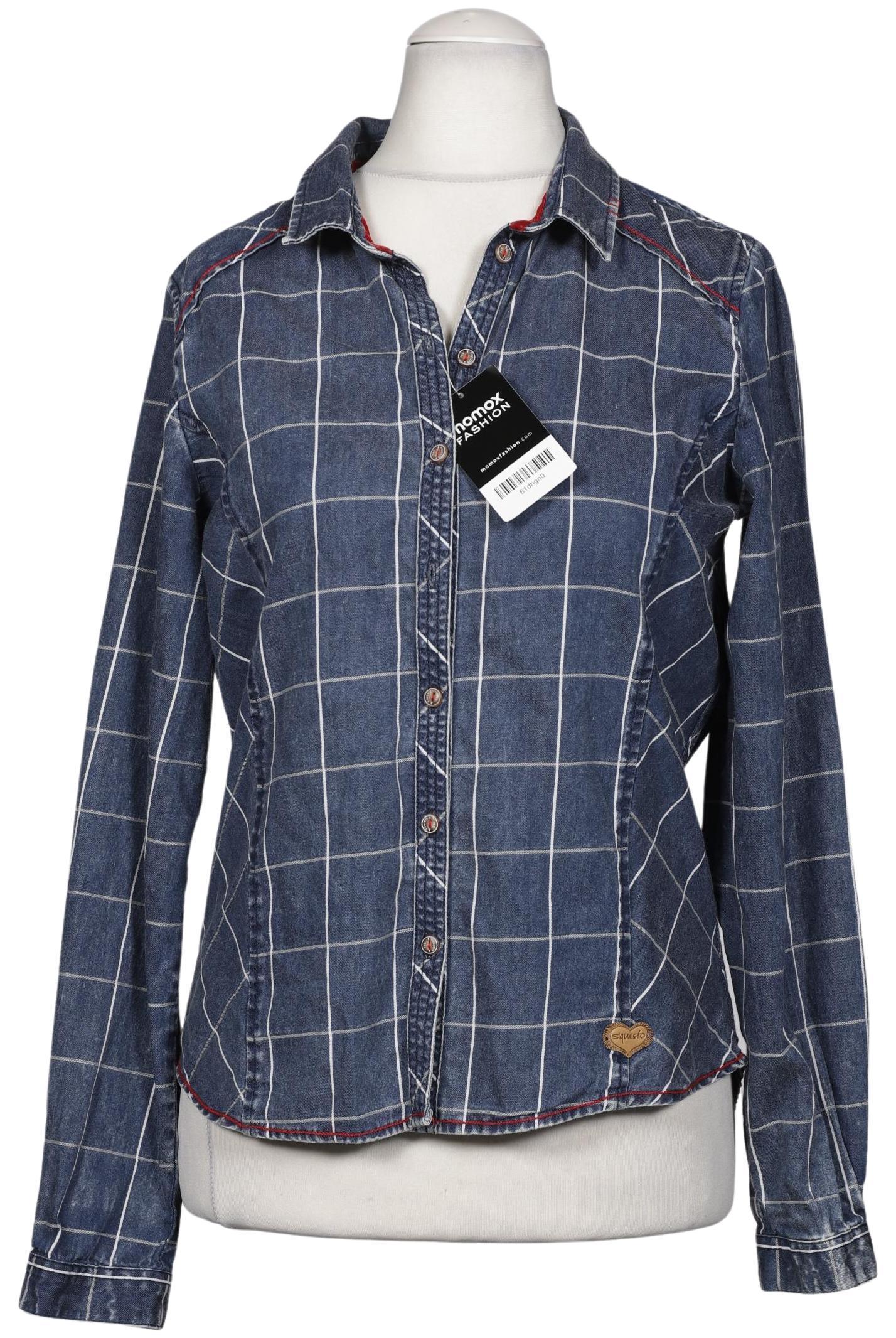 

s questo Damen Bluse, blau, Gr. 36