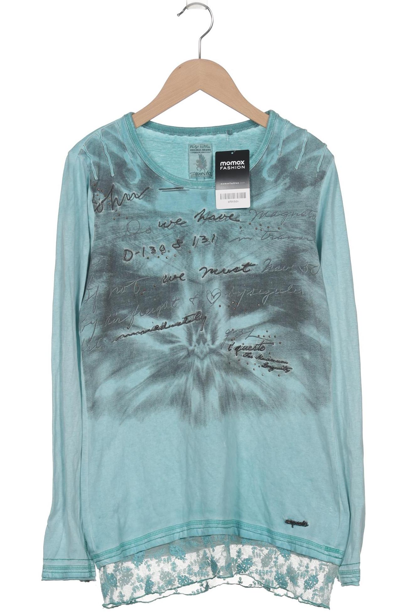 

s questo Damen Langarmshirt, blau, Gr. 36