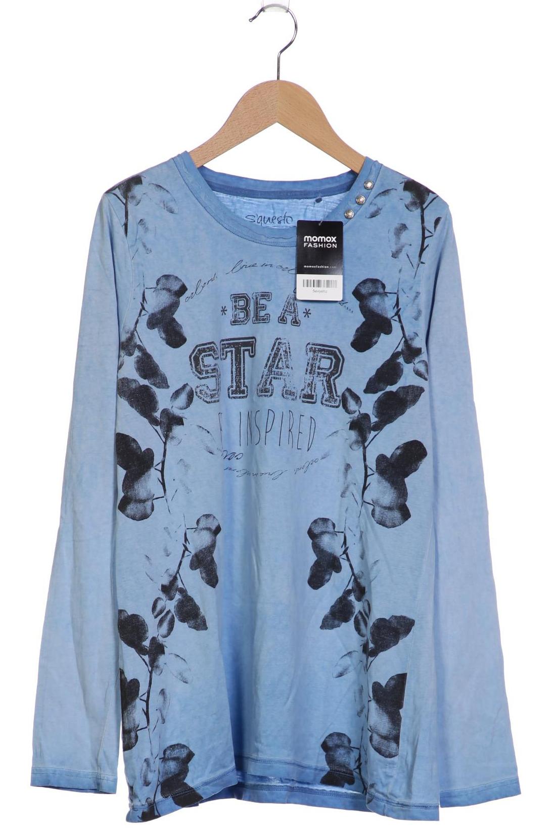 

s questo Damen Langarmshirt, blau, Gr. 40