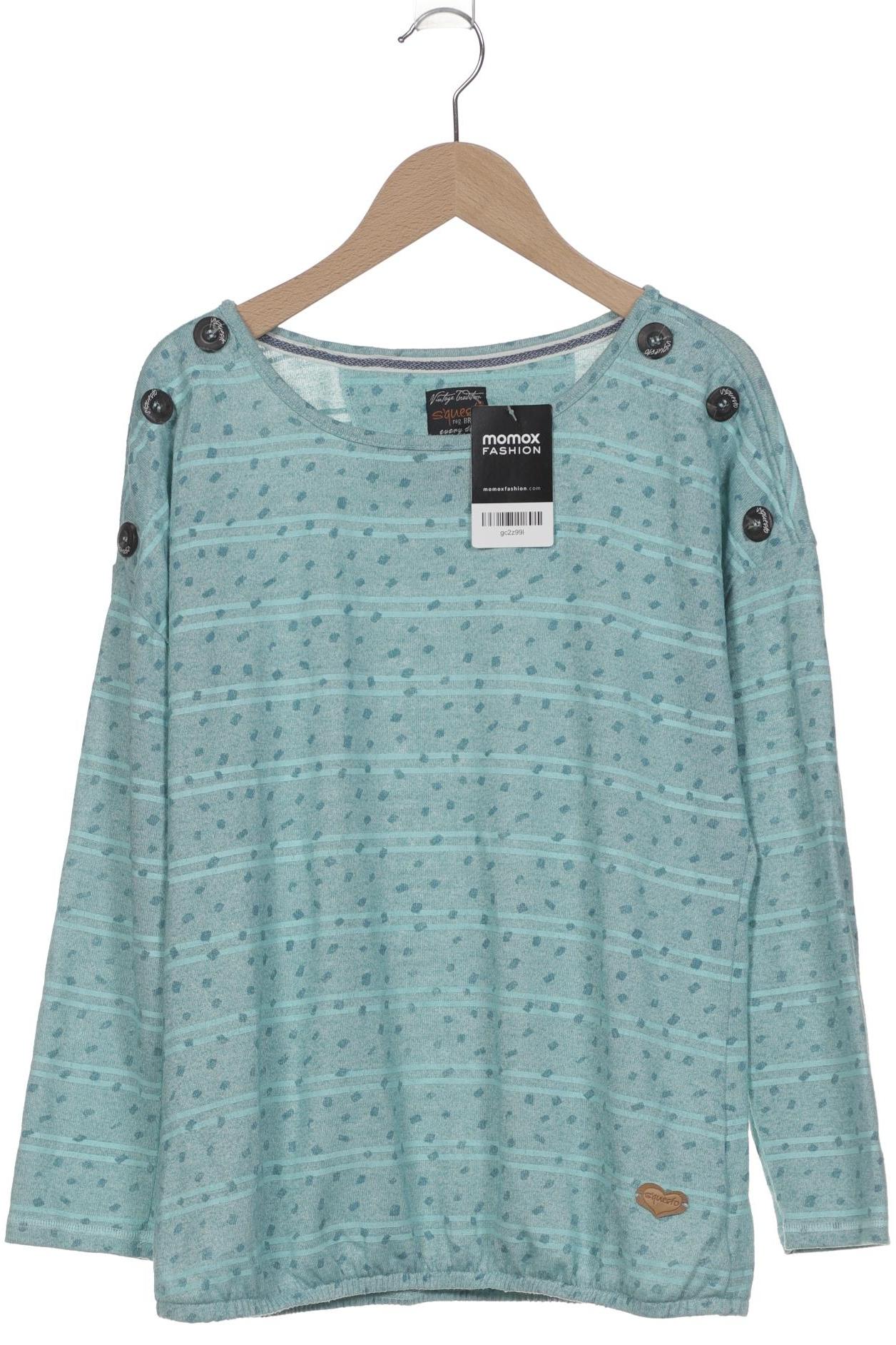 

s questo Damen Langarmshirt, türkis, Gr. 38
