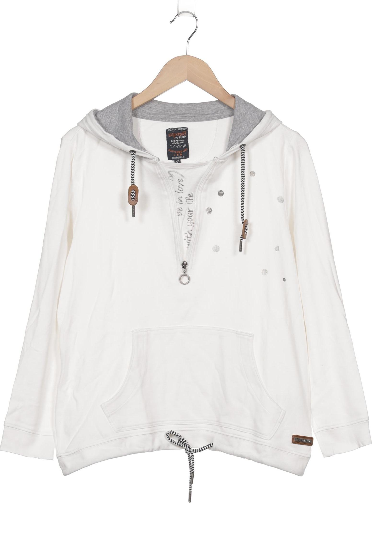 

s questo Damen Kapuzenpullover, weiß, Gr. 40