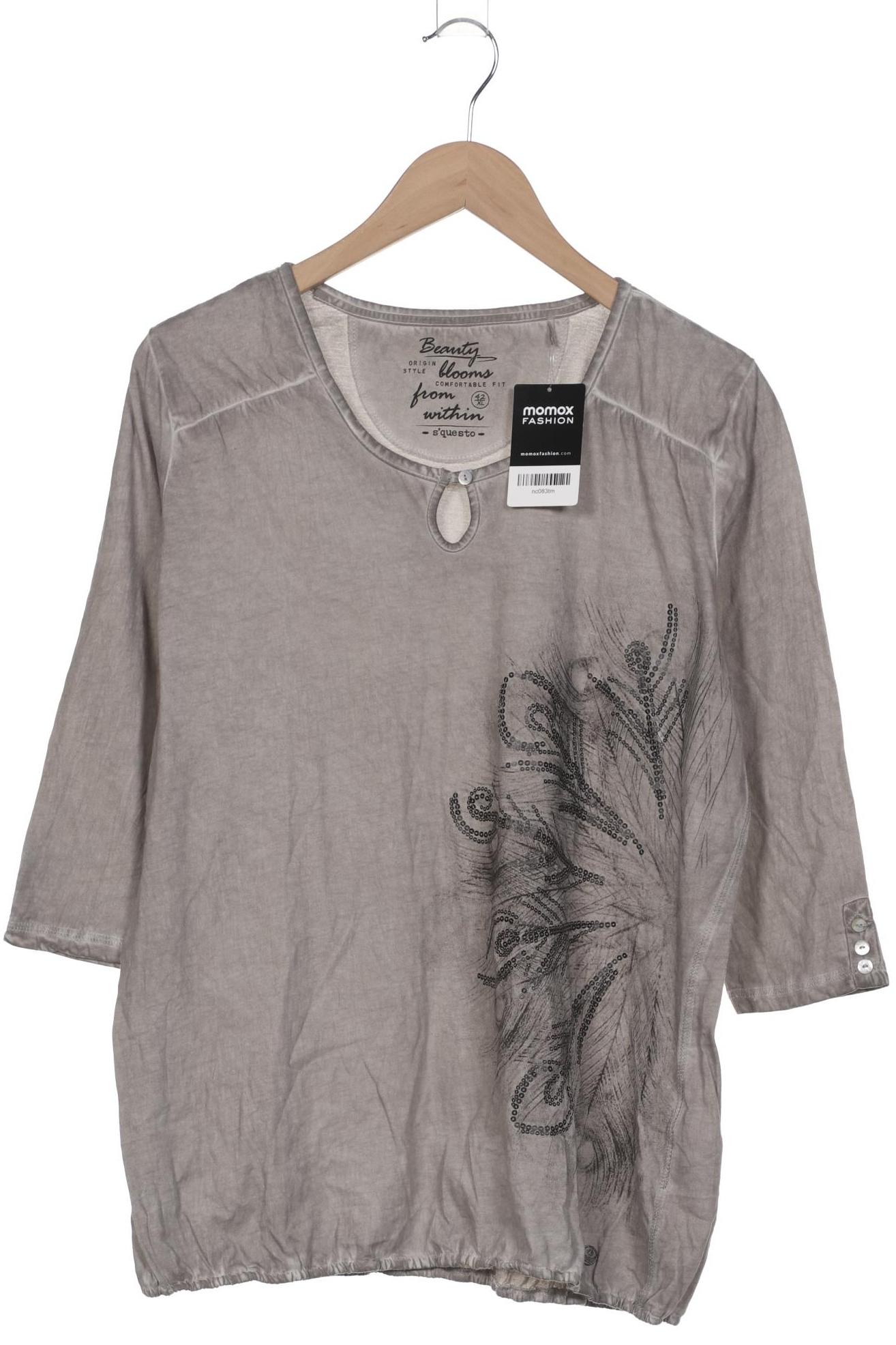

s questo Damen Langarmshirt, grau, Gr. 42