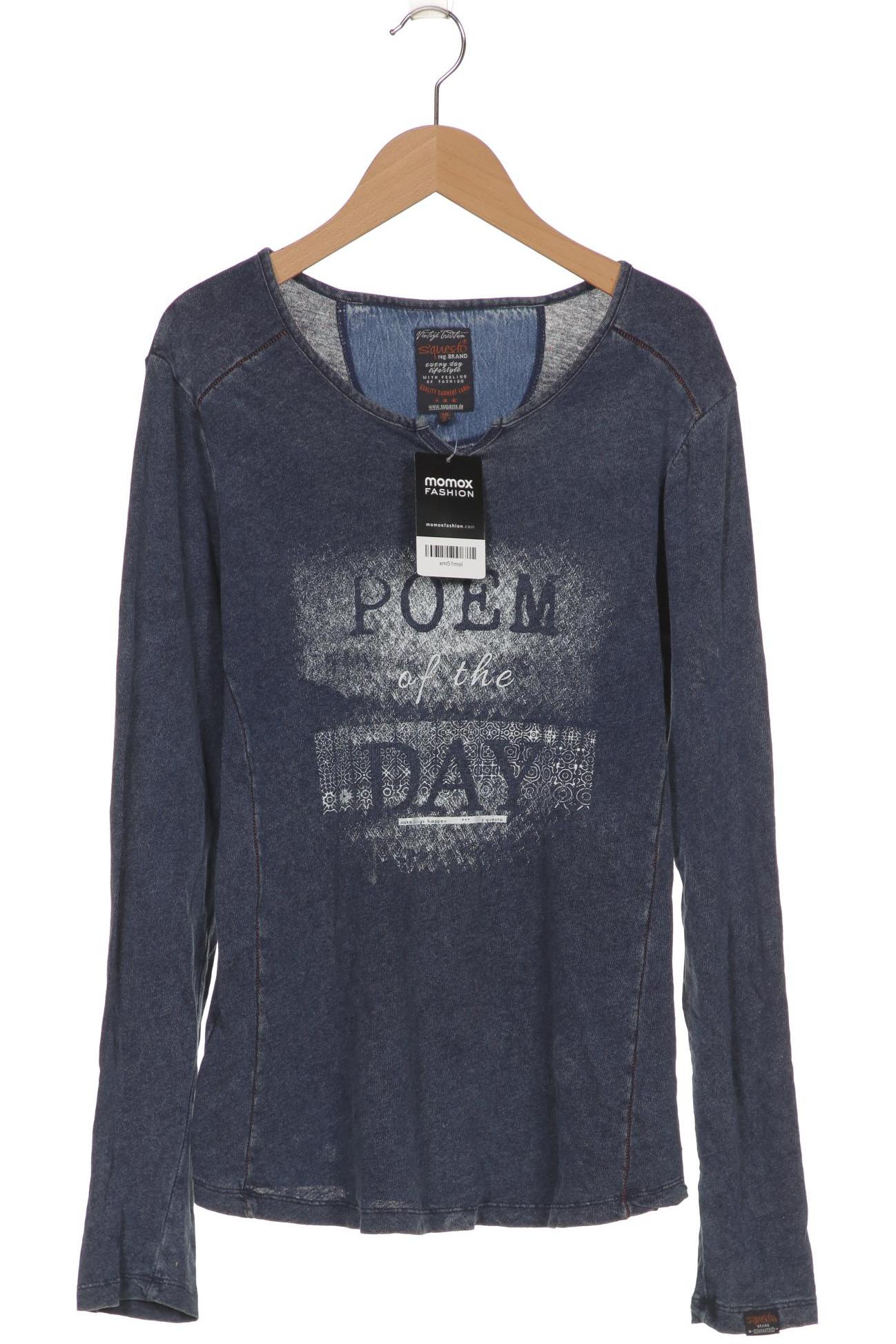 

s questo Damen Langarmshirt, marineblau