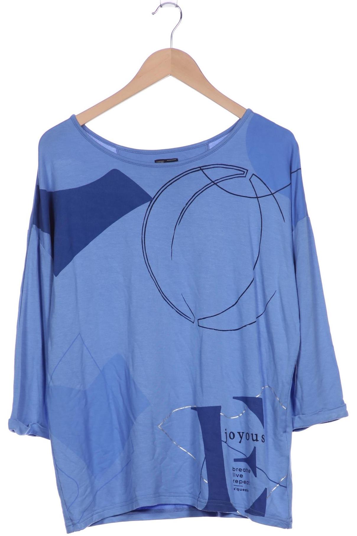 

s questo Damen Langarmshirt, blau, Gr. 46