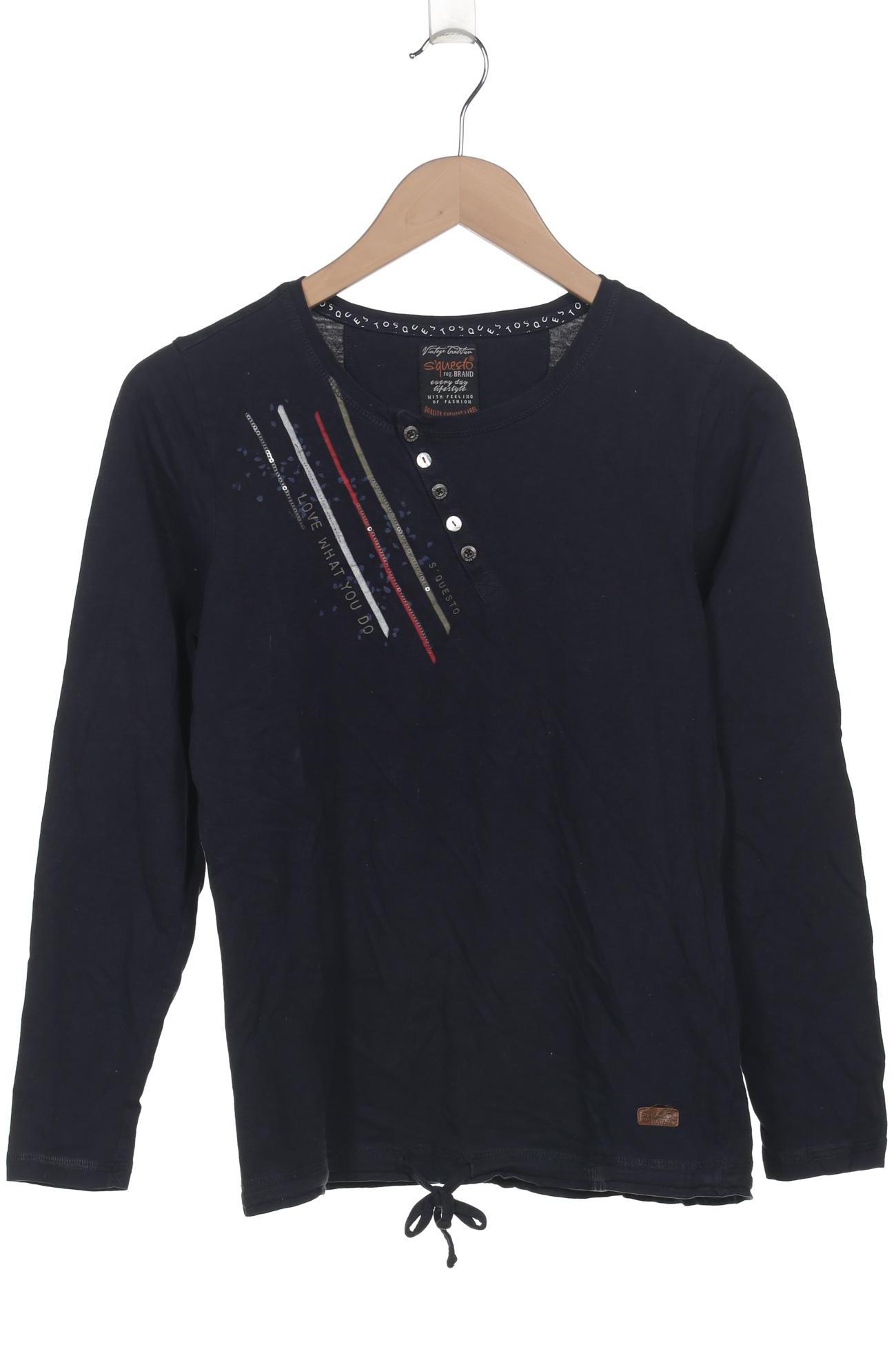 

s questo Damen Langarmshirt, marineblau, Gr. 36