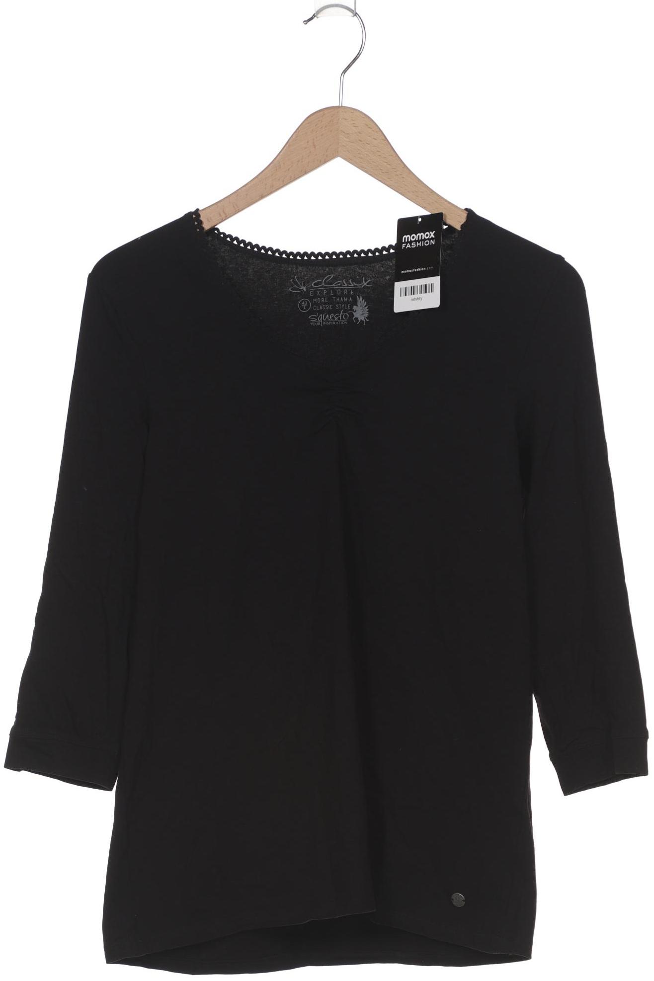 

s questo Damen Langarmshirt, schwarz, Gr. 40