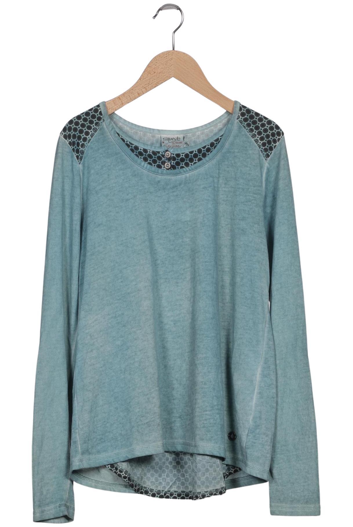 

s questo Damen Langarmshirt, türkis, Gr. 36