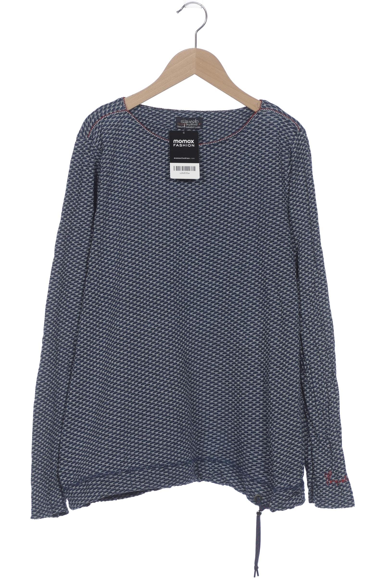 

s questo Damen Langarmshirt, blau, Gr. 40