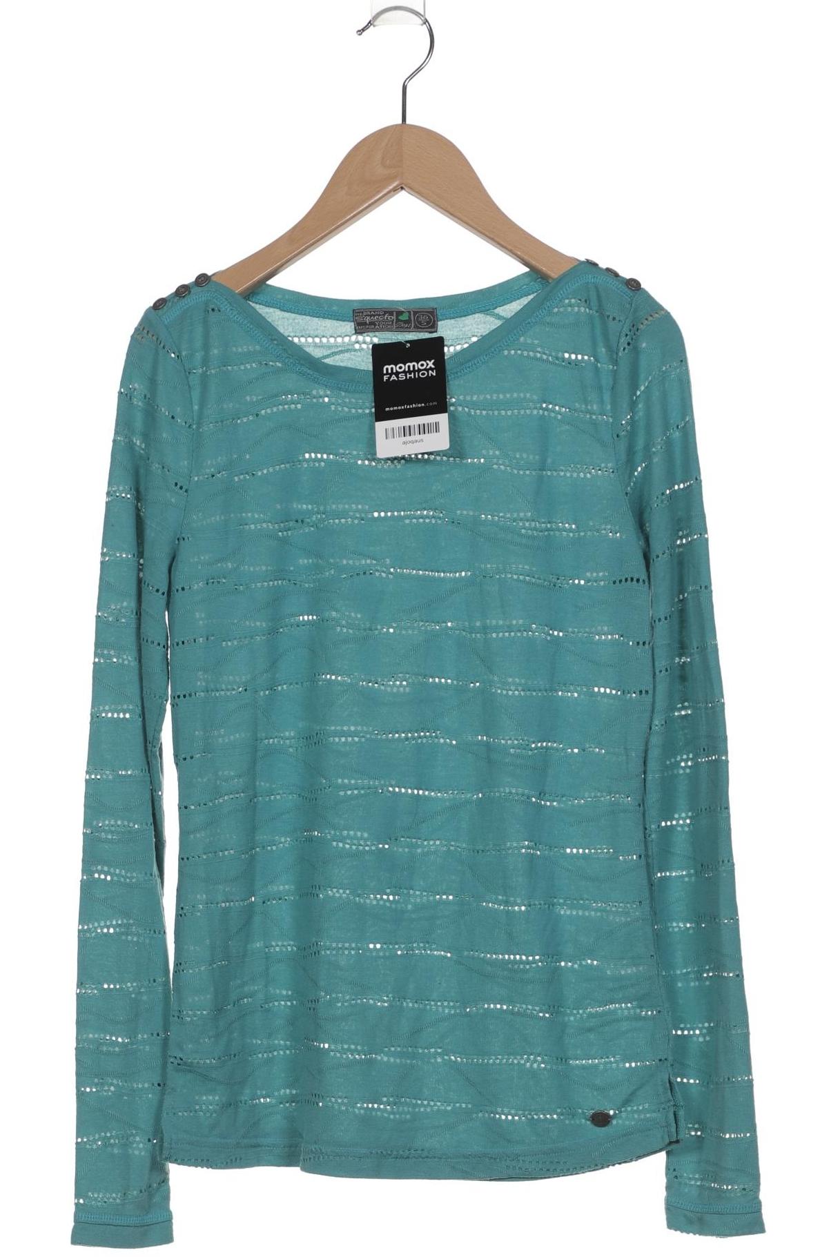 

s questo Damen Langarmshirt, türkis, Gr. 36