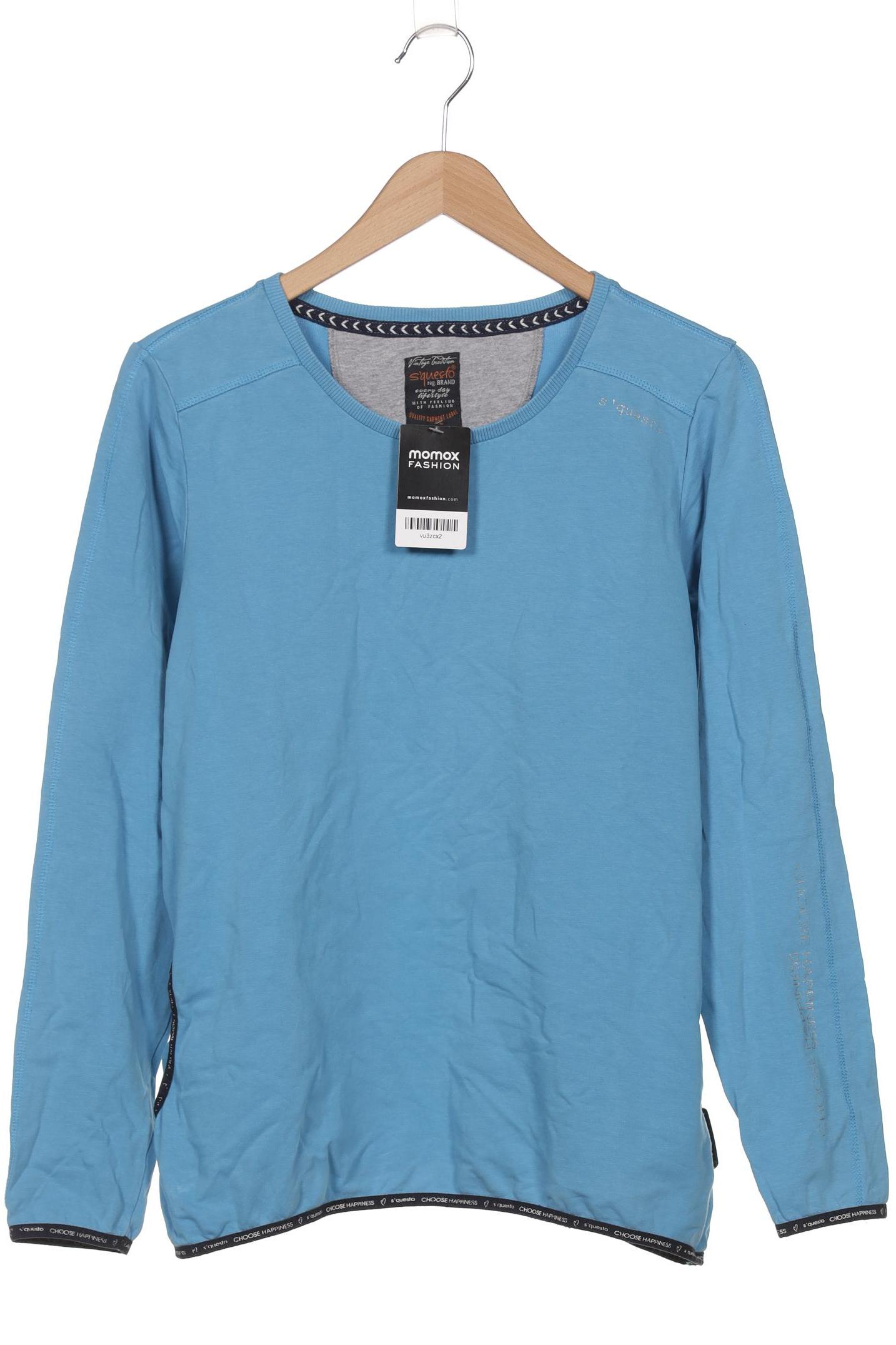 

s questo Damen Langarmshirt, blau, Gr. 40