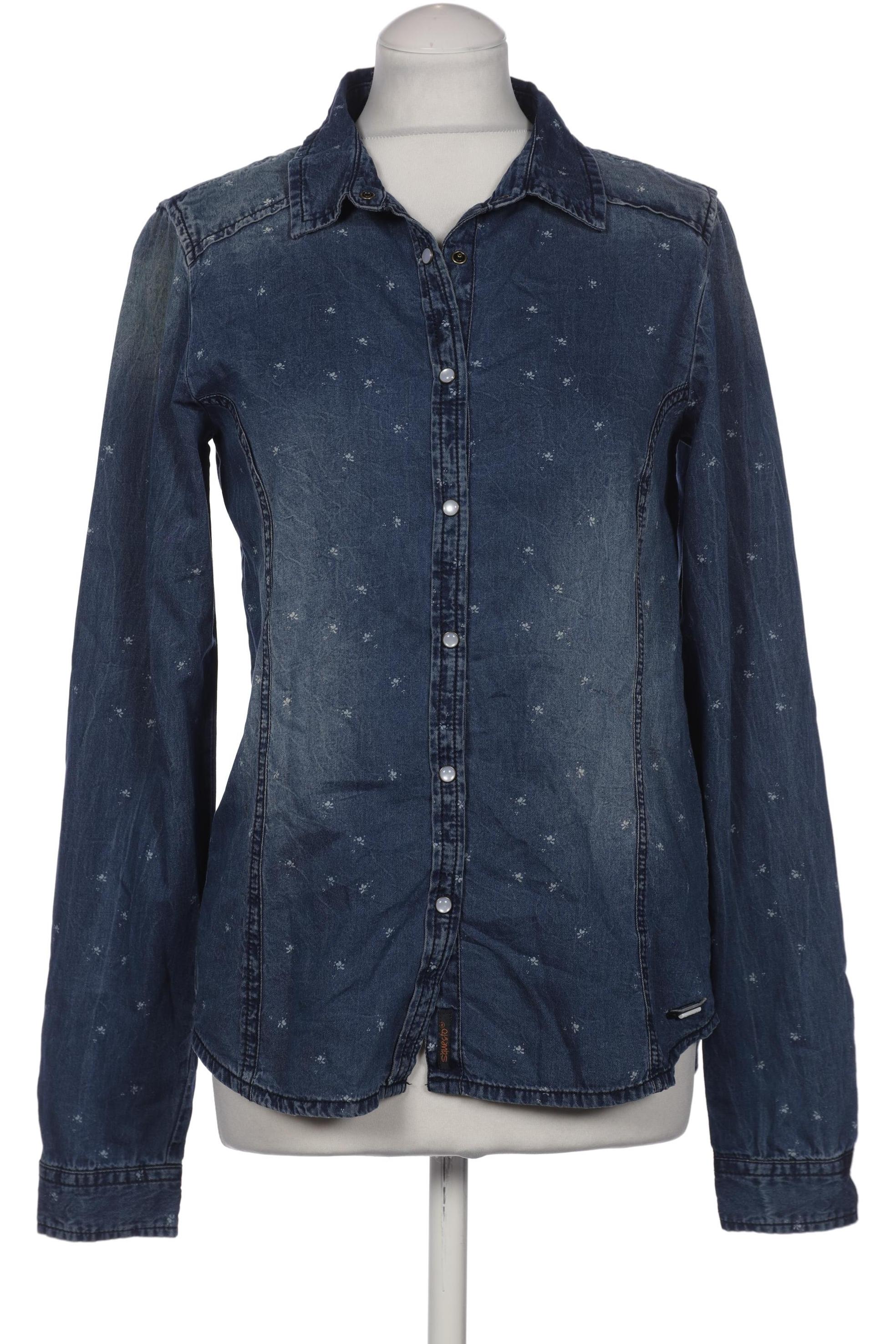 

s questo Damen Bluse, blau, Gr. 36