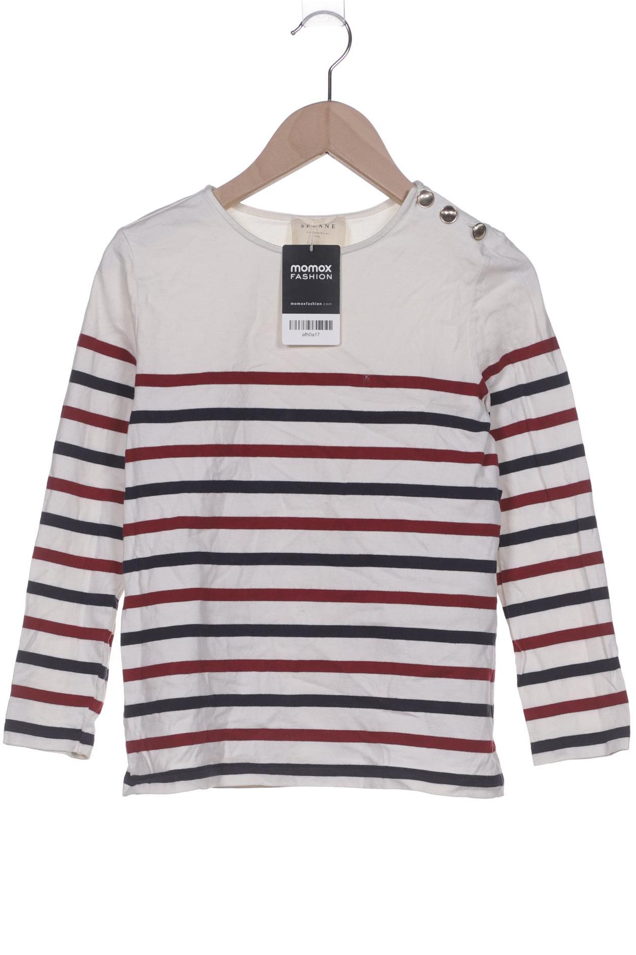 

Sezane Damen Langarmshirt, weiß, Gr. 34