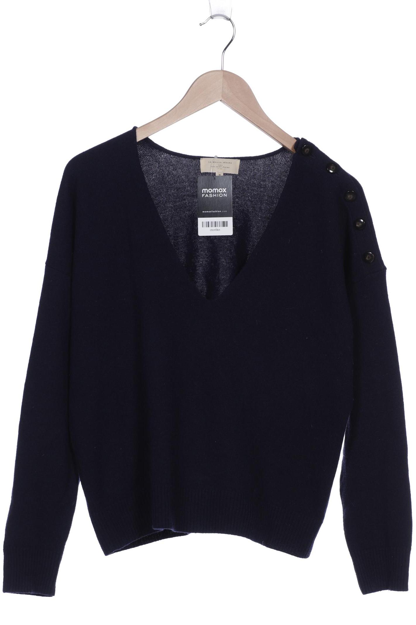 

Sézane Damen Pullover, marineblau