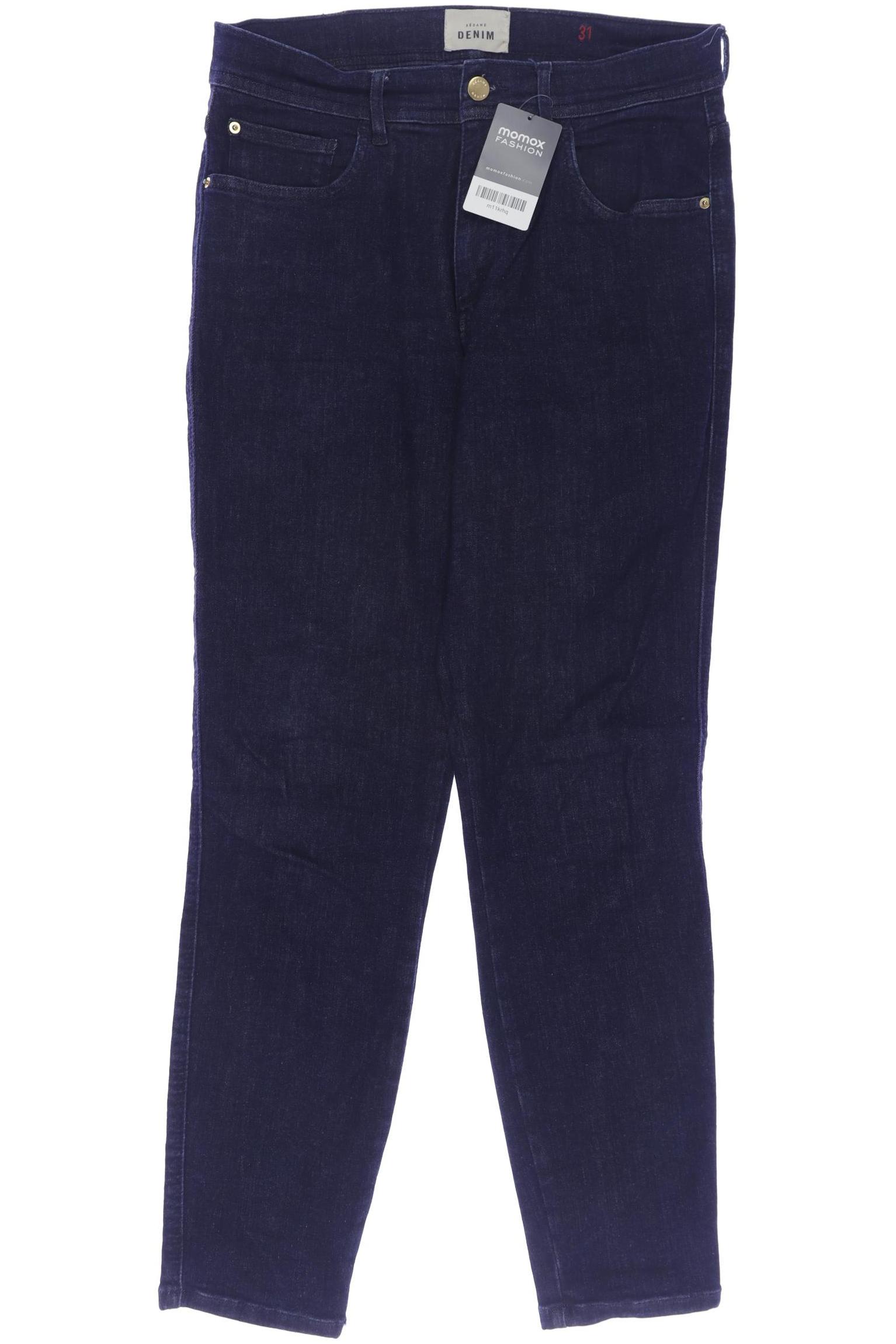 

Sezane Damen Jeans, marineblau, Gr. 31
