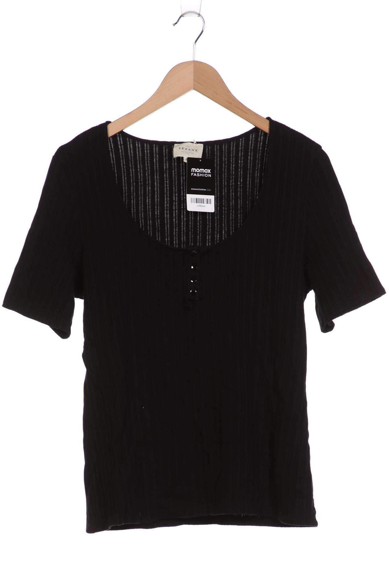 

Sezane Damen T-Shirt, schwarz, Gr. 44