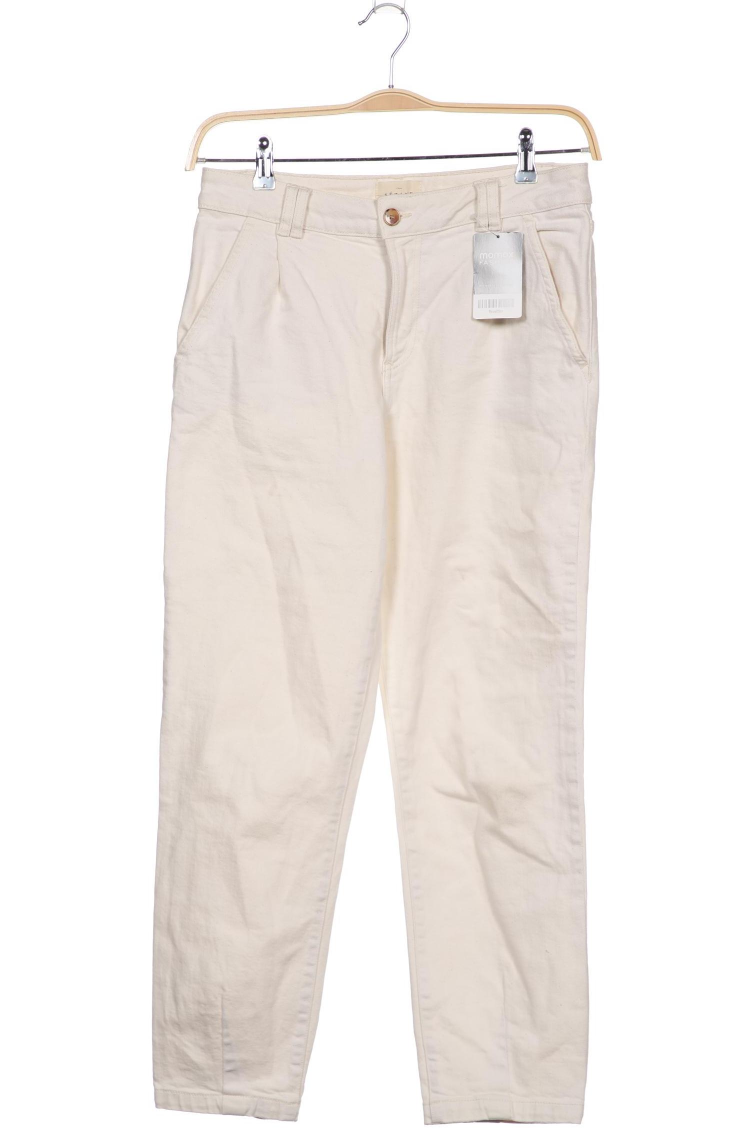 

Sezane Damen Jeans, cremeweiß, Gr. 38