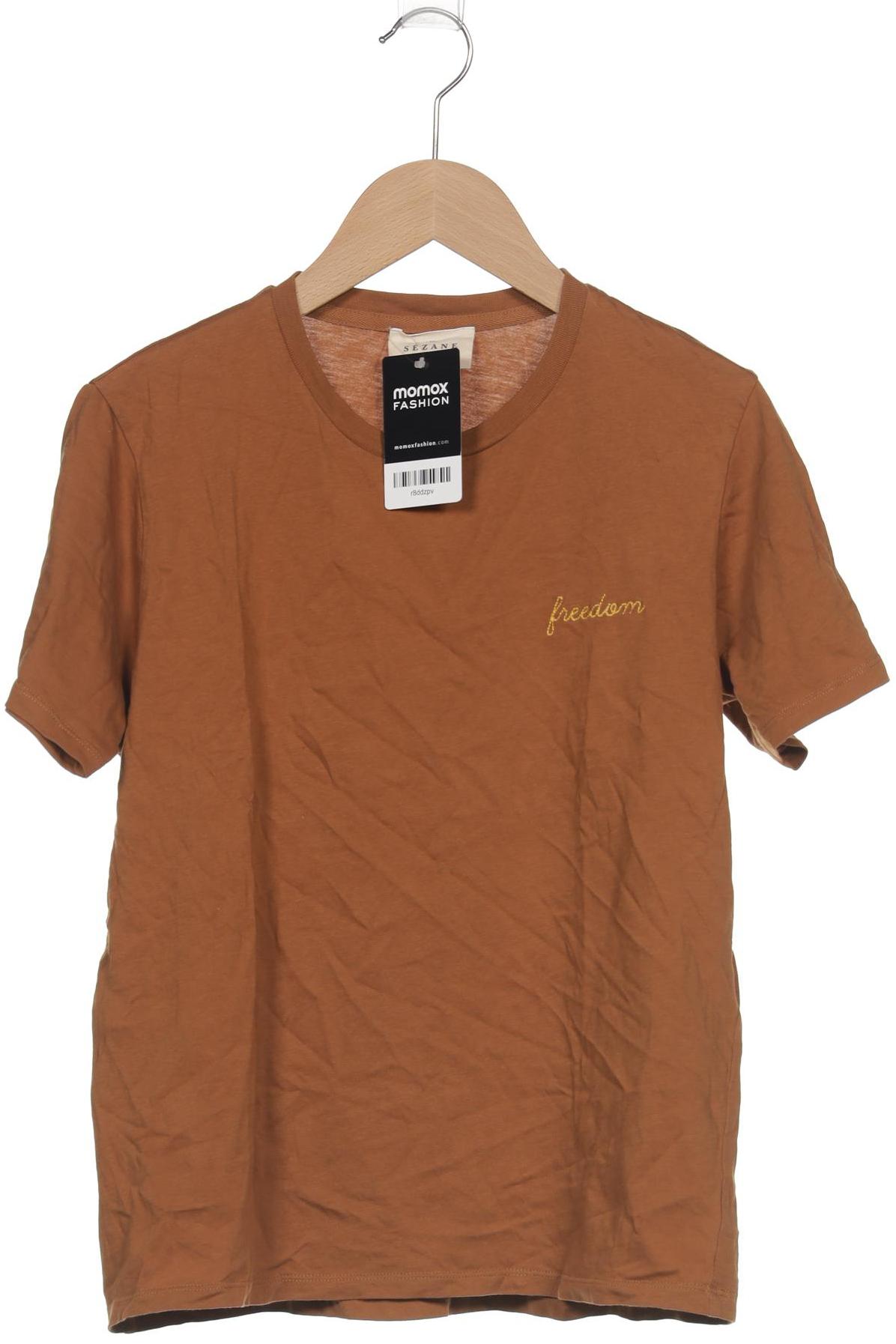 

Sezane Damen T-Shirt, braun, Gr. 34