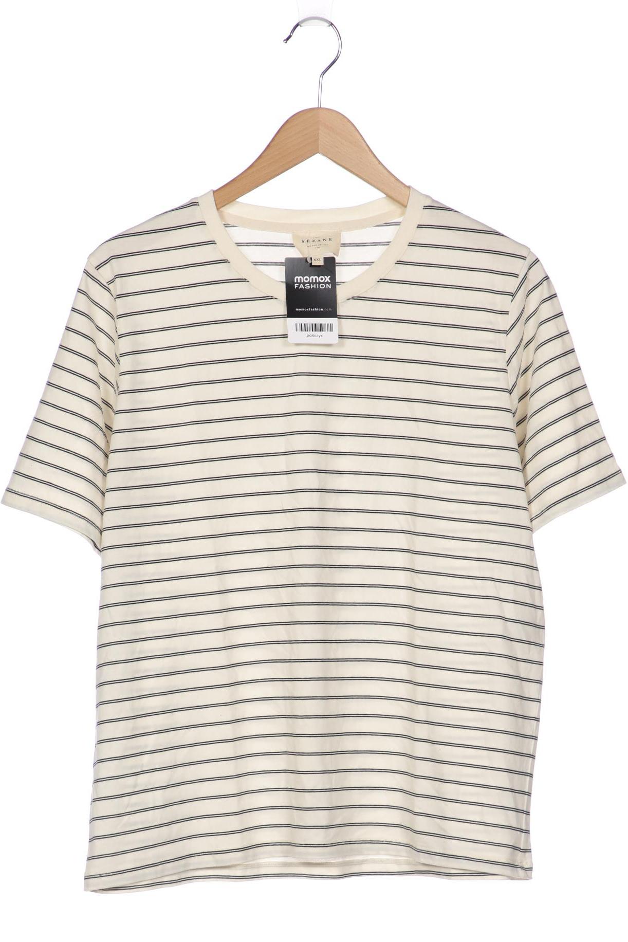 

Sézane Damen T-Shirt, cremeweiß, Gr. 46