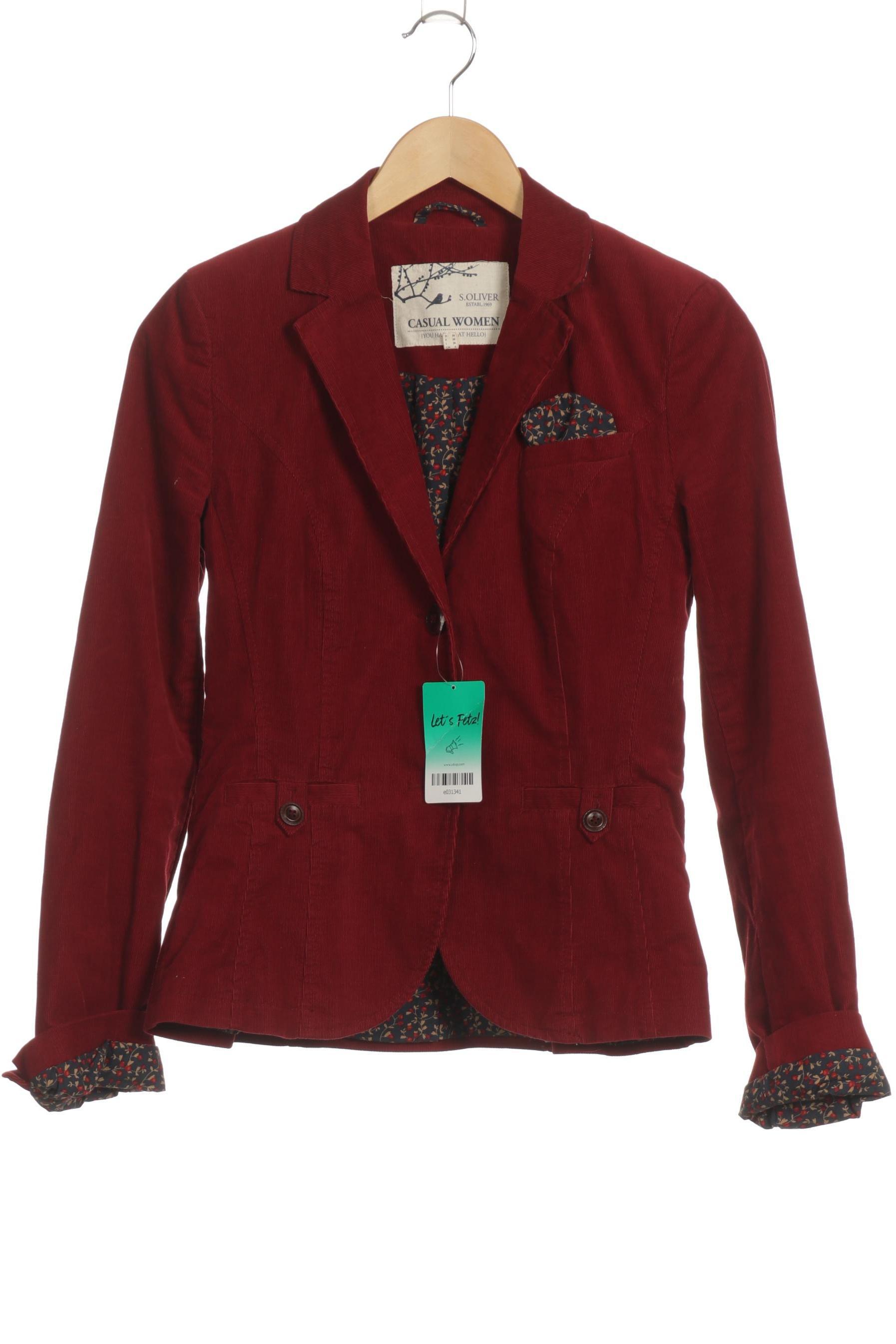 

s.Oliver Damen Blazer, rot, Gr. 34