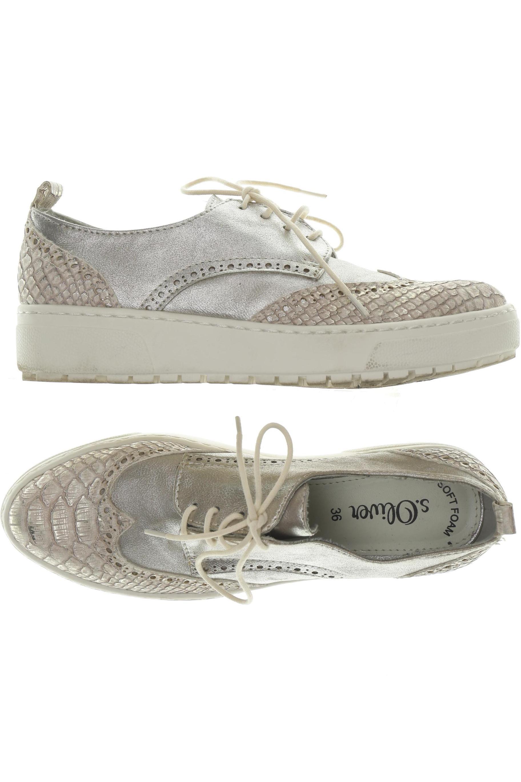 

s.Oliver Damen Halbschuh, silber, Gr. 36