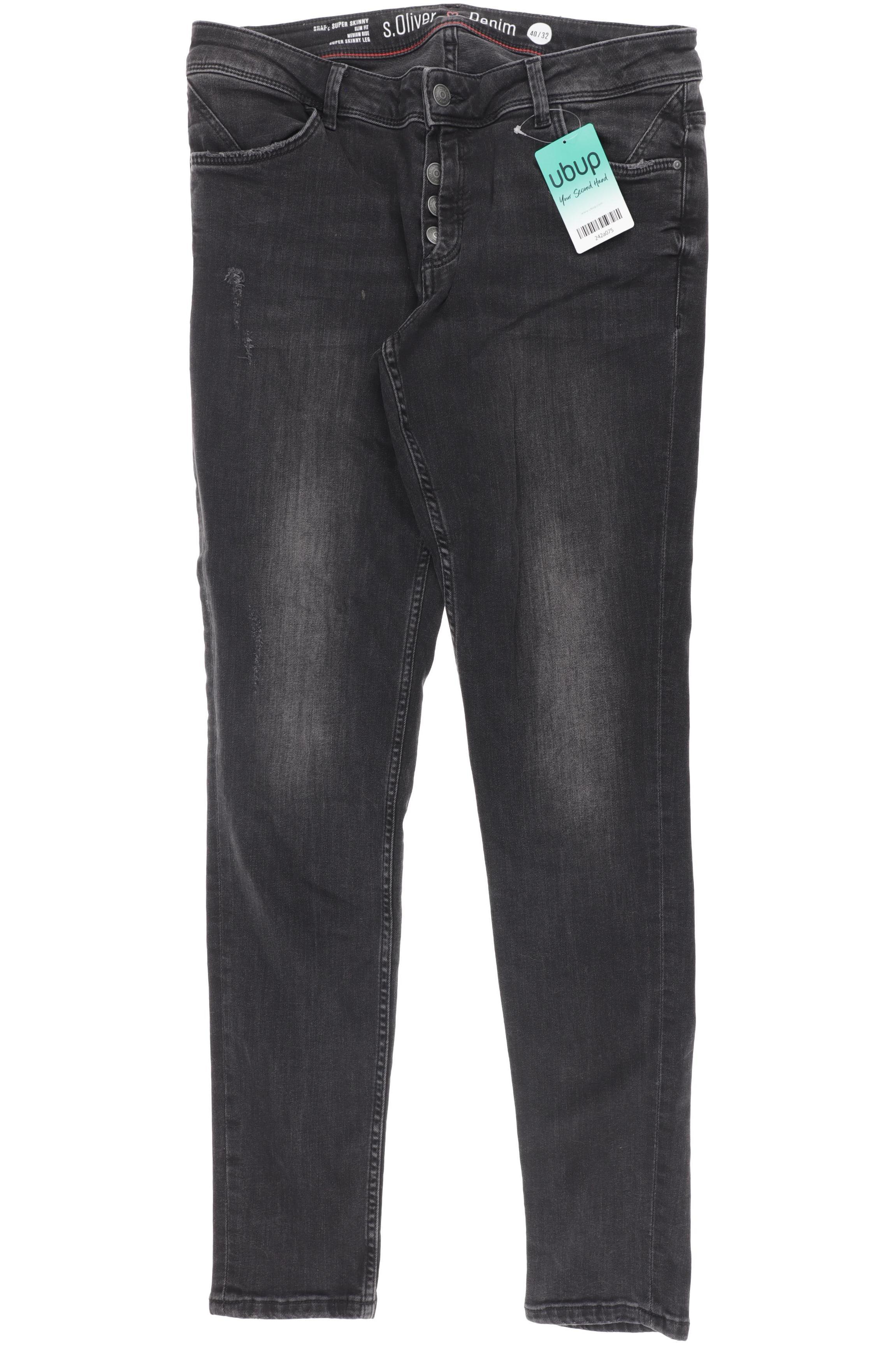 

s.Oliver Damen Jeans, schwarz, Gr. 40