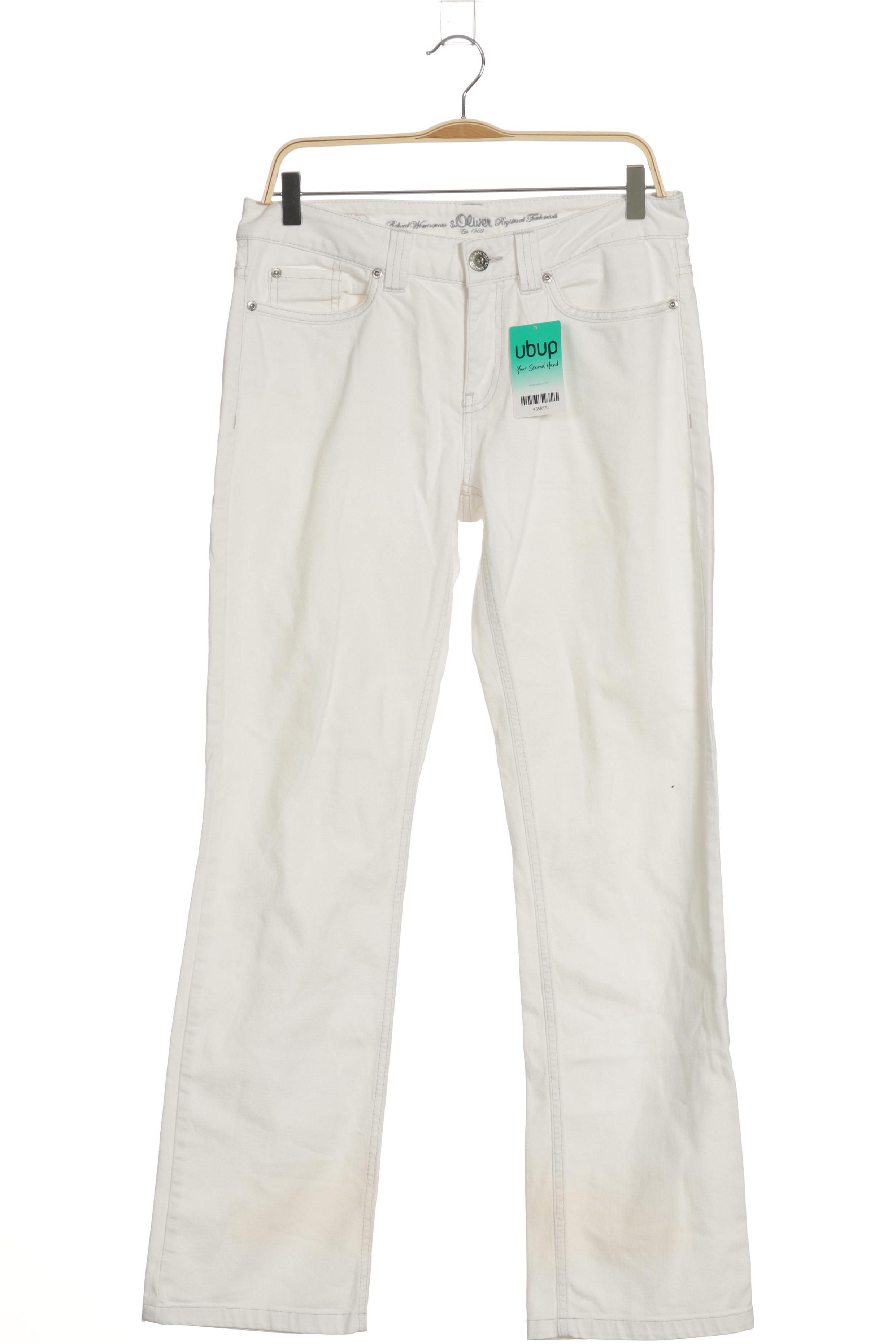 

s.Oliver Damen Jeans, weiß, Gr. 40