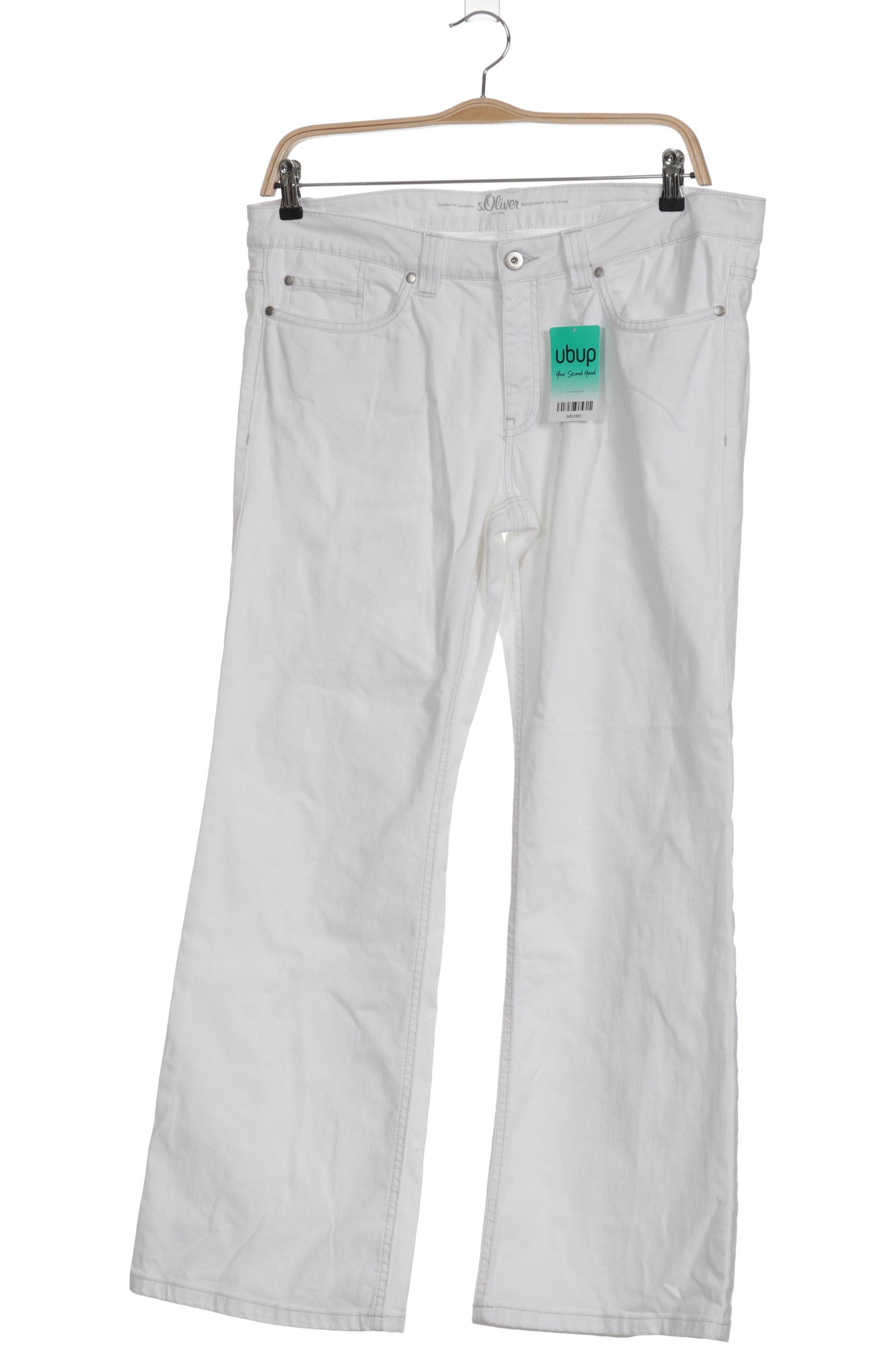 

s.Oliver Damen Jeans, weiß, Gr. 48