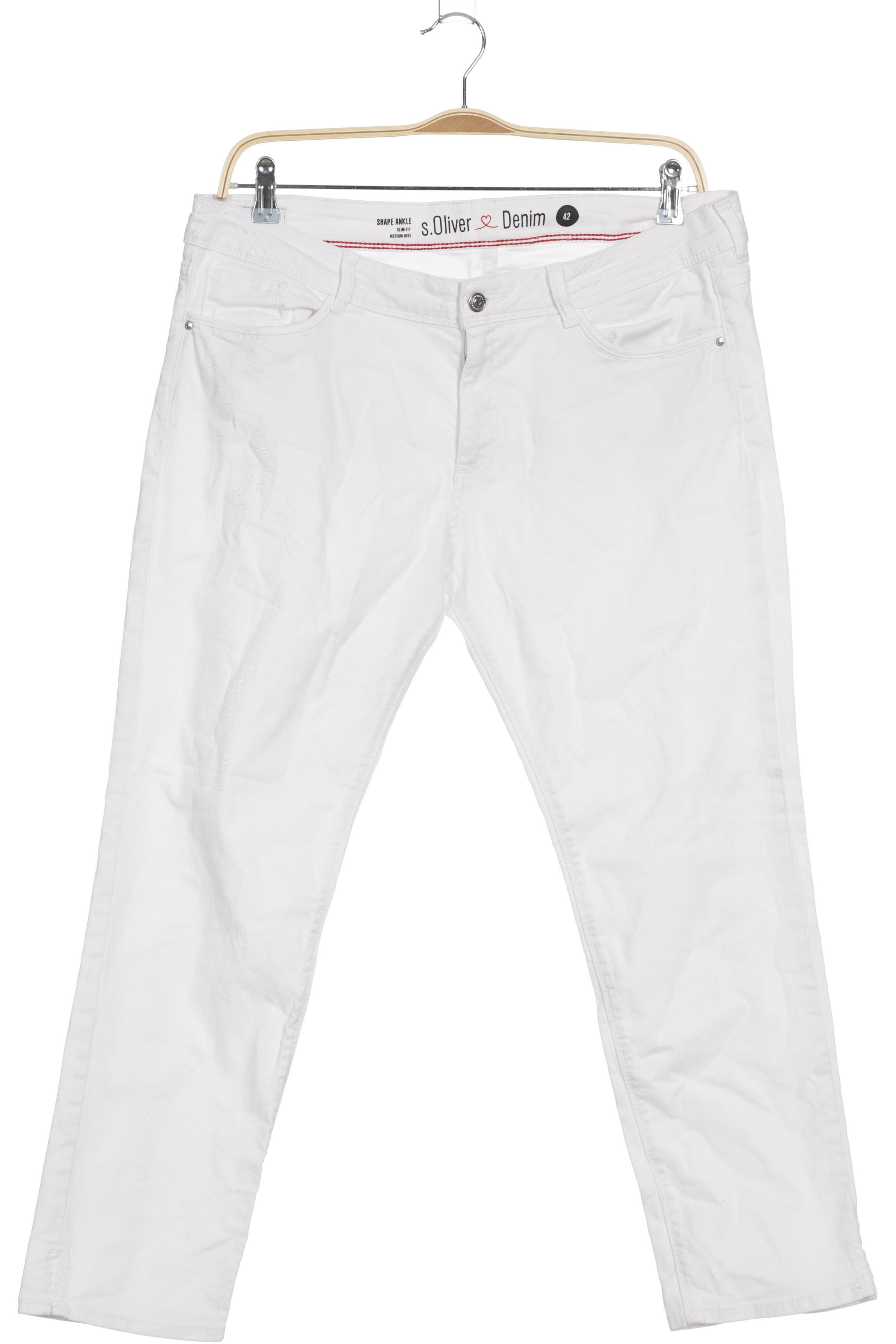 

s.Oliver Damen Jeans, weiß, Gr. 42