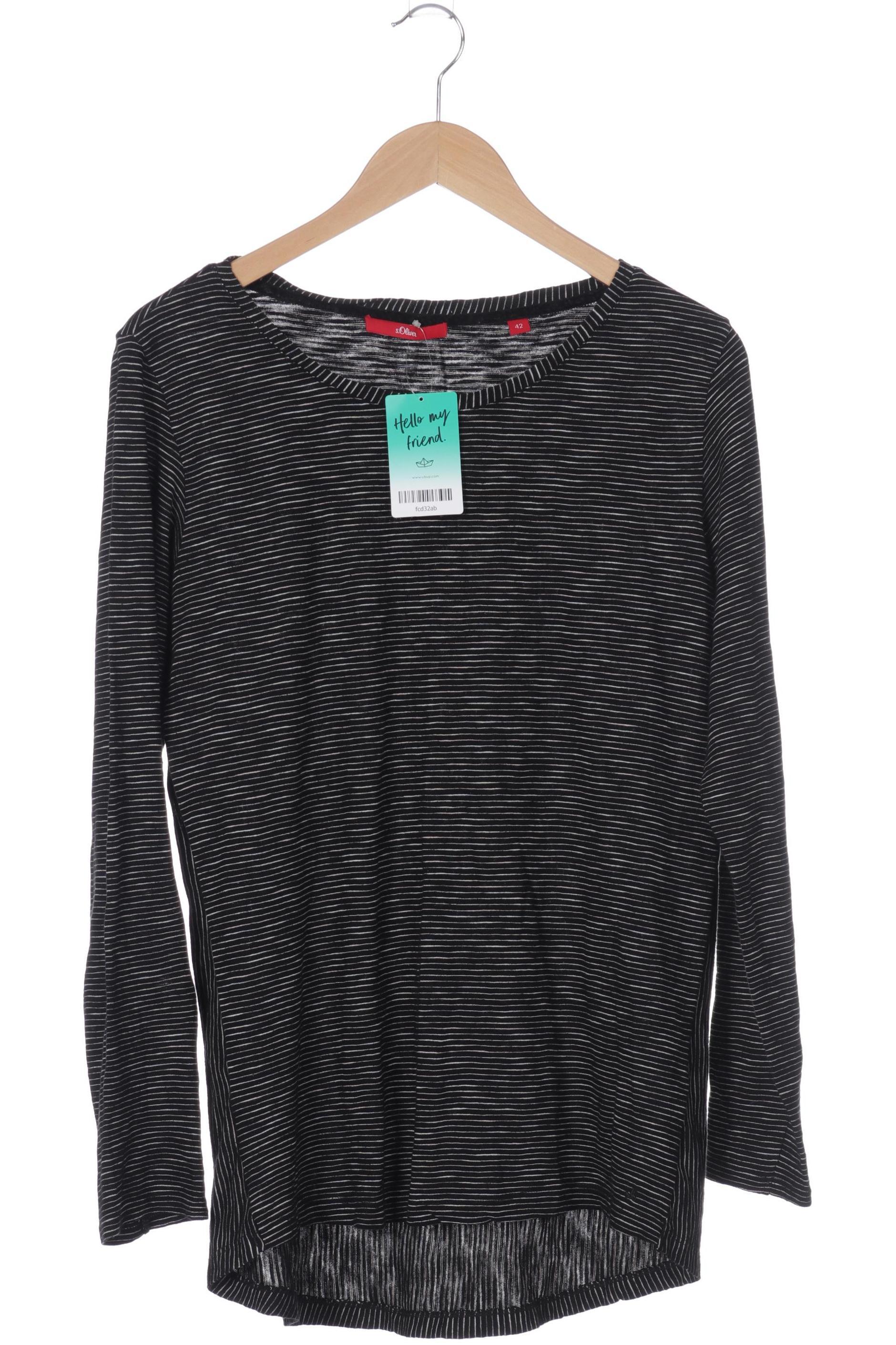 

s.Oliver Damen Langarmshirt, schwarz, Gr. 42